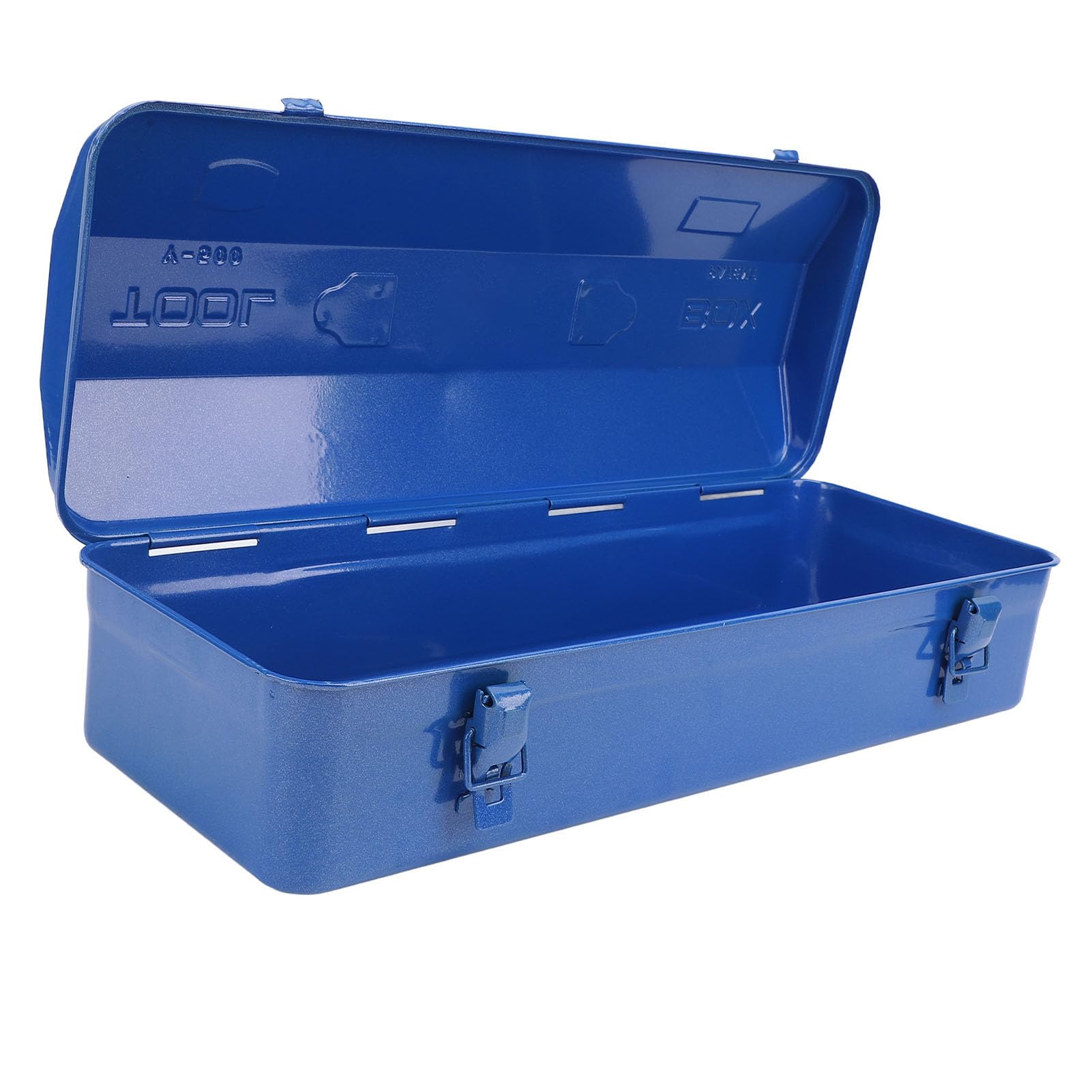CHICIRIS Cassetta Portattrezzi in Metallo, Scatola Portattrezzi Portatile | Cassetta degli attrezzi blu, cassetta degli attrezzi in metallo Organizer per riporre gli attrezzi portatile con struttura