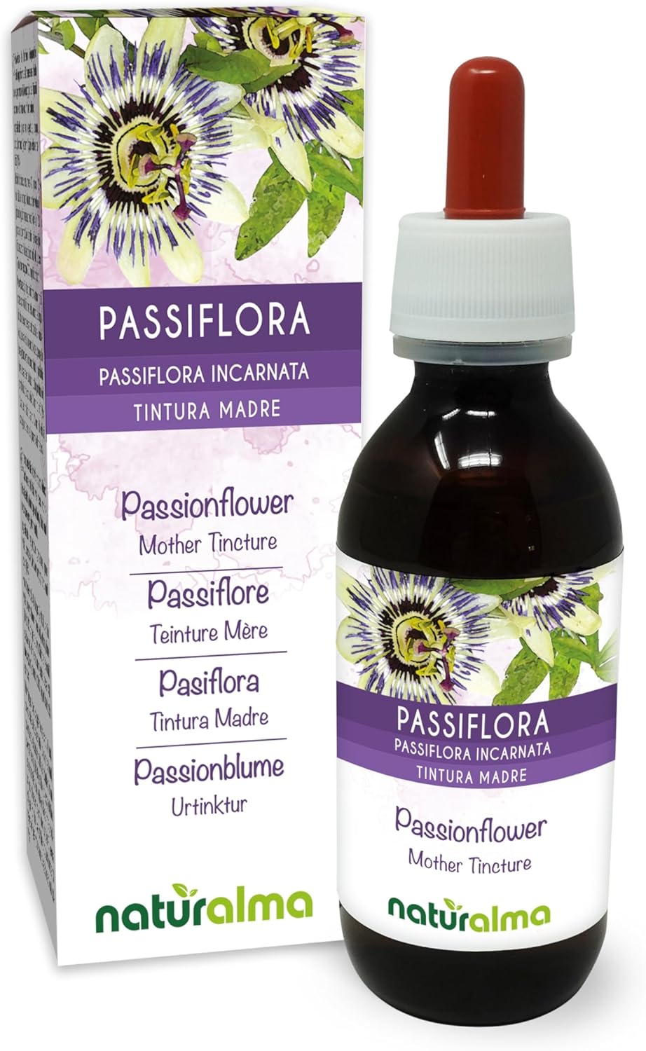 Passionflower (Passiflora incarnata) herb with flowers Mother Tincture Alcohol-Free Naturalma – Liquid Extract Drops 120 ml – Dietary Supplement – Vegan or Vegan Passionflower (Passiflora incarnata) herb with flowers Mother Tincture Alcohol-Free Naturalma – Liquid Extract Drops 120 ml – Dietary Supplement – Vegan or Vegan
