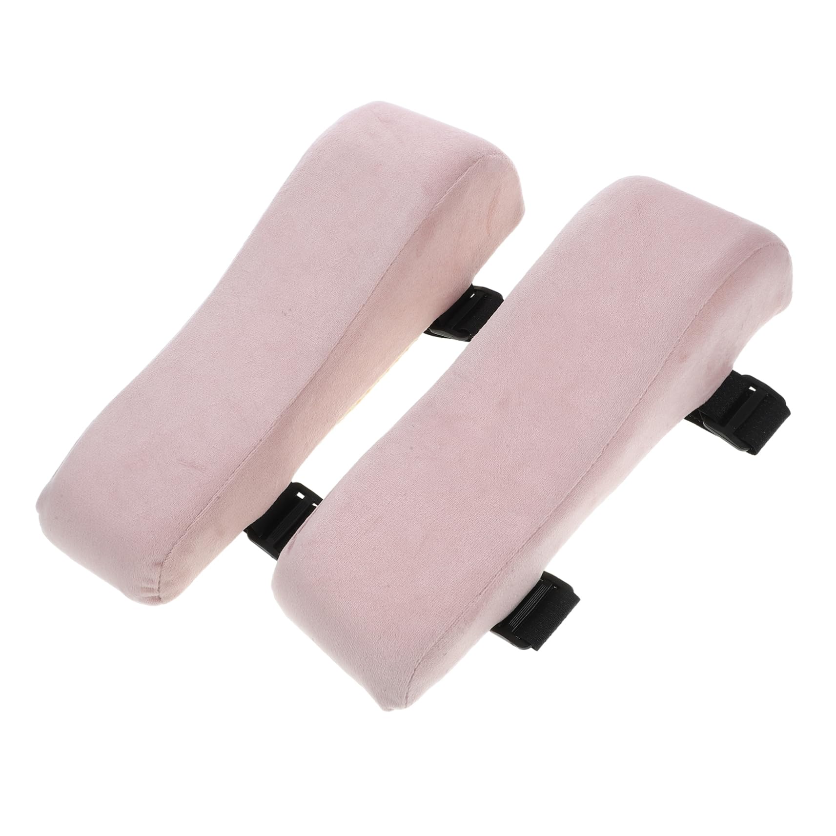 Operitacx 2 Almohadillas para Reposabrazos de Silla, Felpa Rosa, 2 Piezas