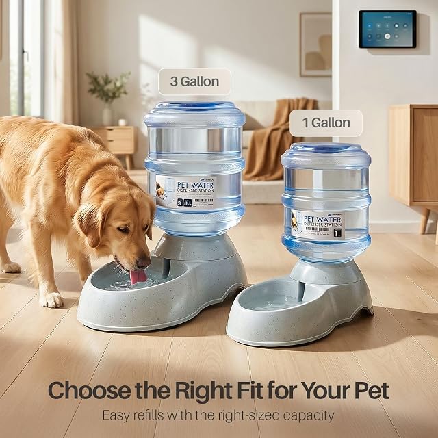 Foto 7 de 8 de Flexzion Gravity - Dispensador de Agua para Mascotas, estación de Beber para Perros y Gatos (3 galones)…