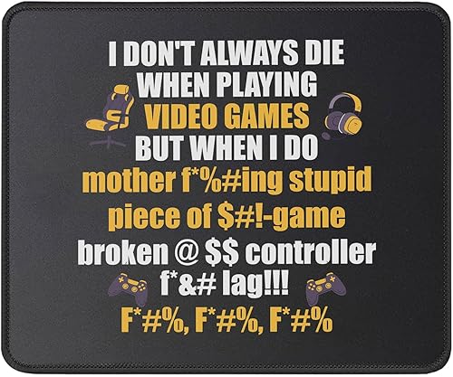 Miniatura 1 de Alfombrilla de mouse para jugar videojuegos - Divertida alfombrilla de mouse para fanáticos de los juegos de consola, divertida alfombrilla de mouse
