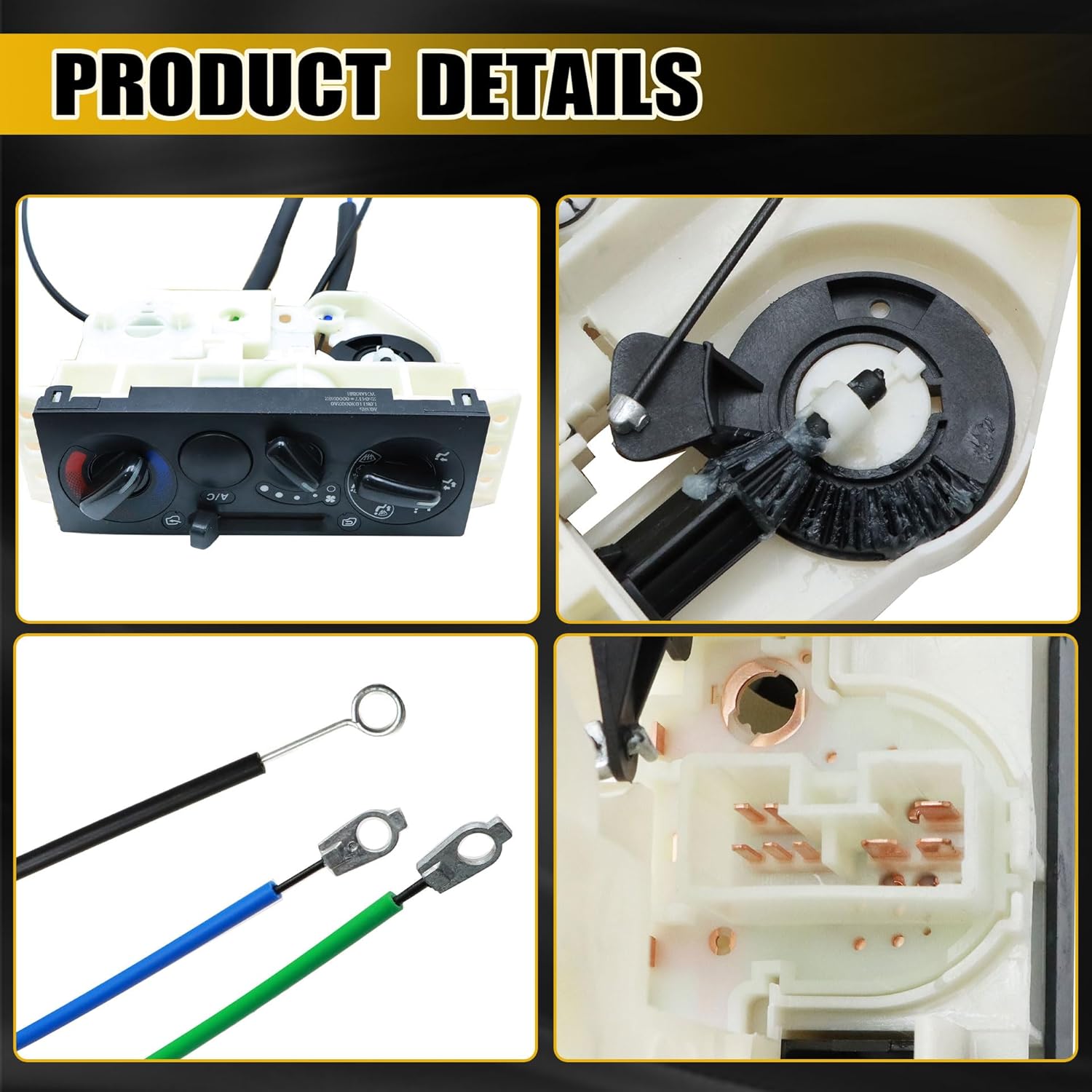 GXARTS Climate Controller Panel Switch Heater AC 8980373654 8980373652 Compatible With ISUZU NPR NQR 2008-2022