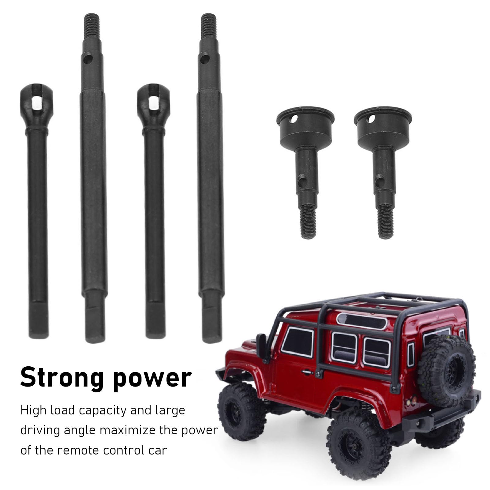 RC-Auto Antriebswellen Für TRX4M – Edelstahl, Verstellbar, Vorne & Hinten, 1/18 Maßstab
