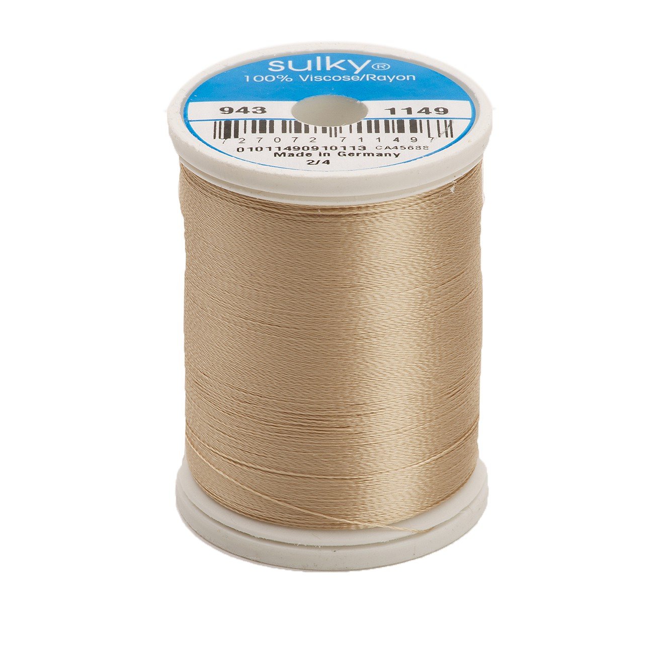 Fil rayonne Sulky 268d anti-casse écru foncé 40 W pour couture