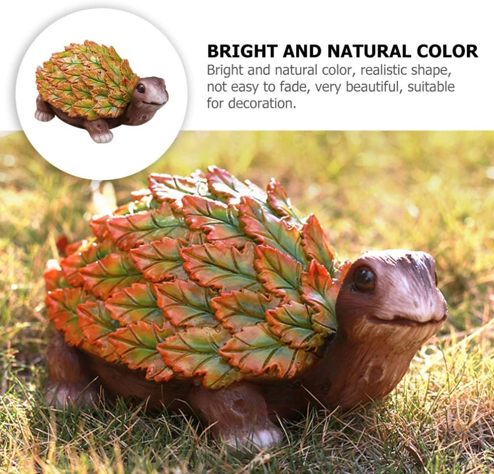 Beavorty Tortoise Resin Craft Sculpture for Outdoor Garden Decor Realistic Tortoise Figure for Lawn Patio and Fish Tanks for Garden Ornamentation and Home Interior Decoration