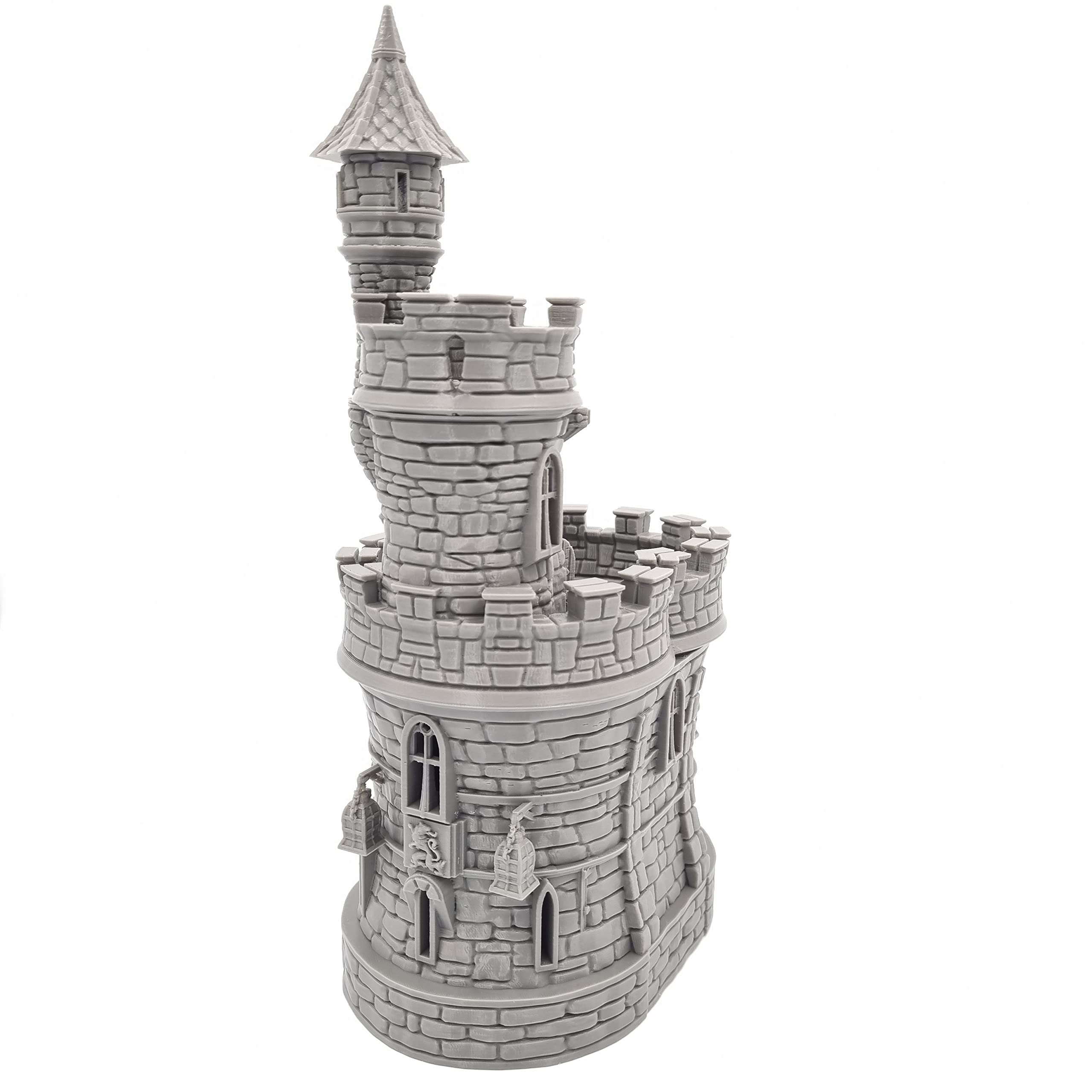 QP3D - Castillo de Barbican Gate House - Paisaje de terreno de fantasía para mesa y RPG 28-32 mm, miniaturas de juego de guerra DnD D&D, impreso en 3D y pintable (clásico)