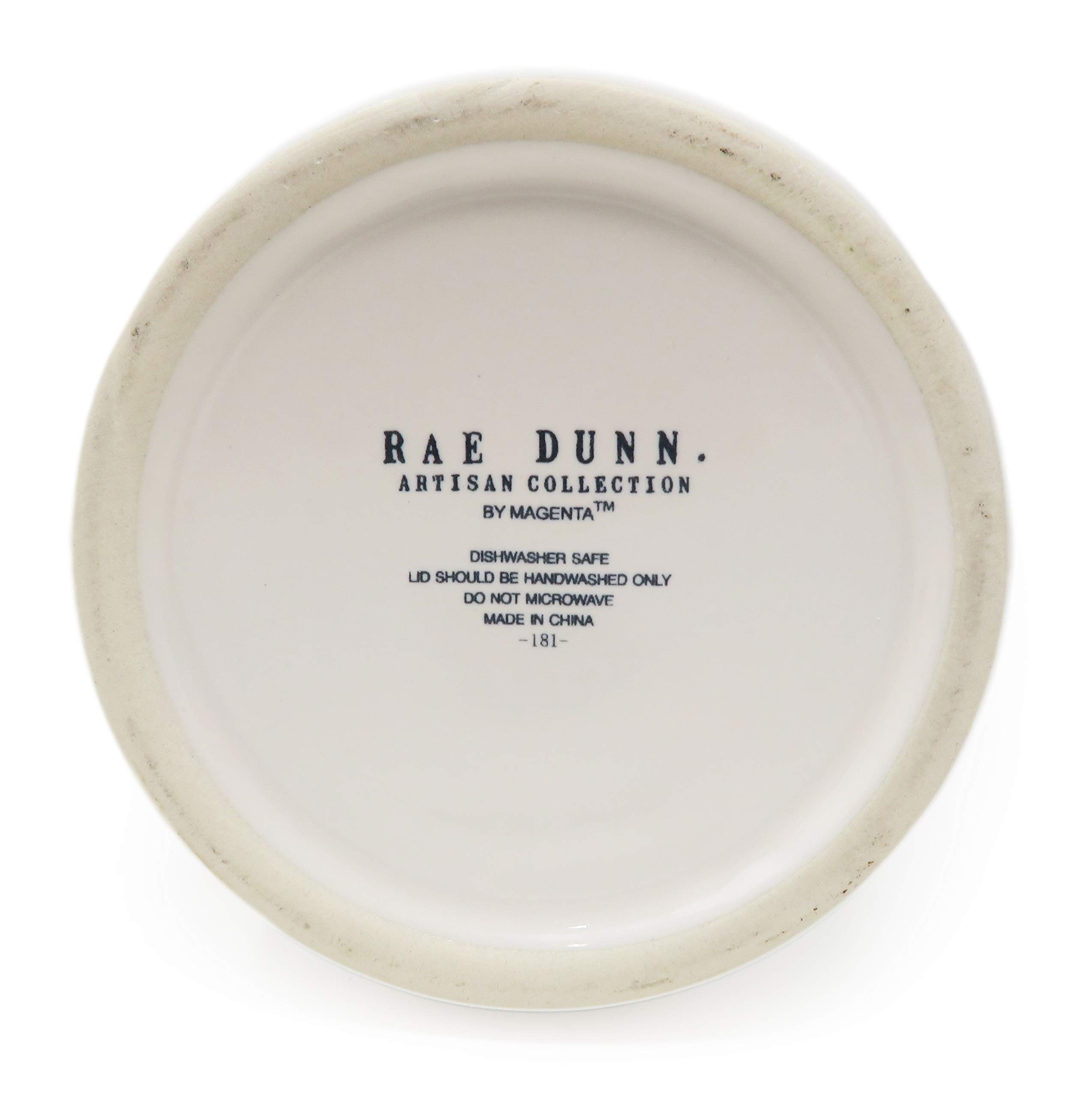 Amazon.com: Rae Dunn Large LL Coffee Canister Ceramic with Wood Lid- RARE!  : Home & Kitchen
