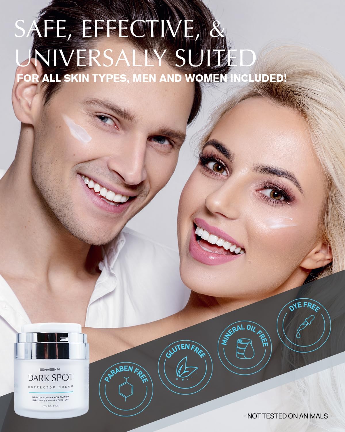 Enaskin Dark Spot Remover Cream: 2 Pack Value - Hyperpigmentation Corrector Targeting Dark Spots, Sun Spots, Freckles, Melasma & Age Spots - Dark Spot Corrector Serum for Women & Men - Image 6