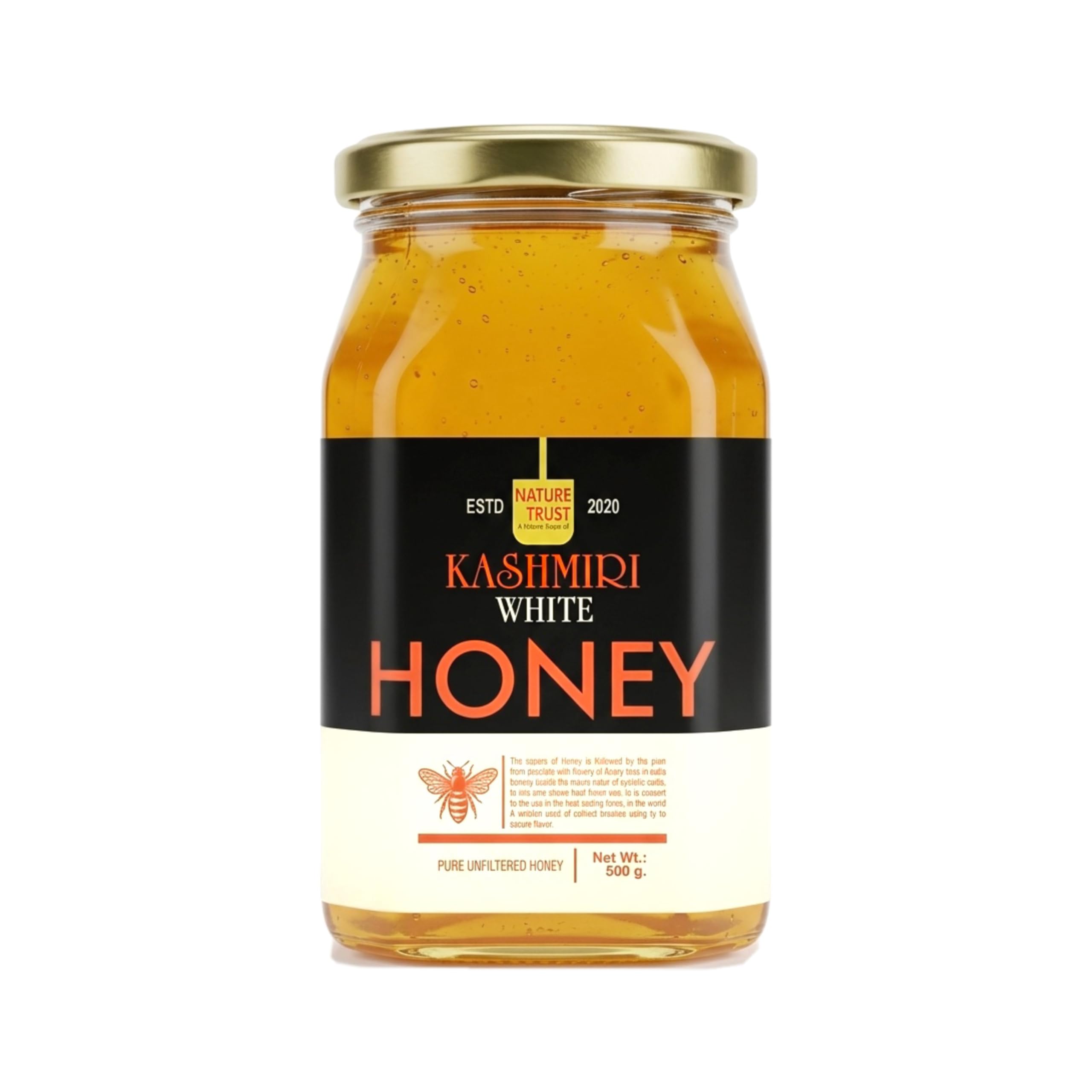 Nature Trust Kashmiri White Acacia 500g White Honey Pure Kashmiri Gold (The Sweet Journey of Himalayan Honey 500g)-image-22