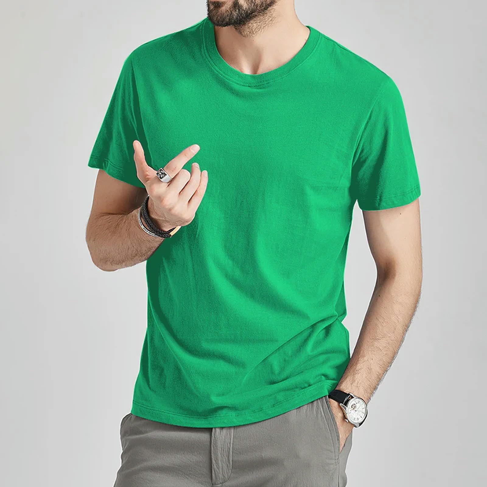 t Shirt Męskie Koszulki Męskie Letnie Koszulki Damskie Kolor Bawełna Niebieski Krótki T-Shot Męskie Tee