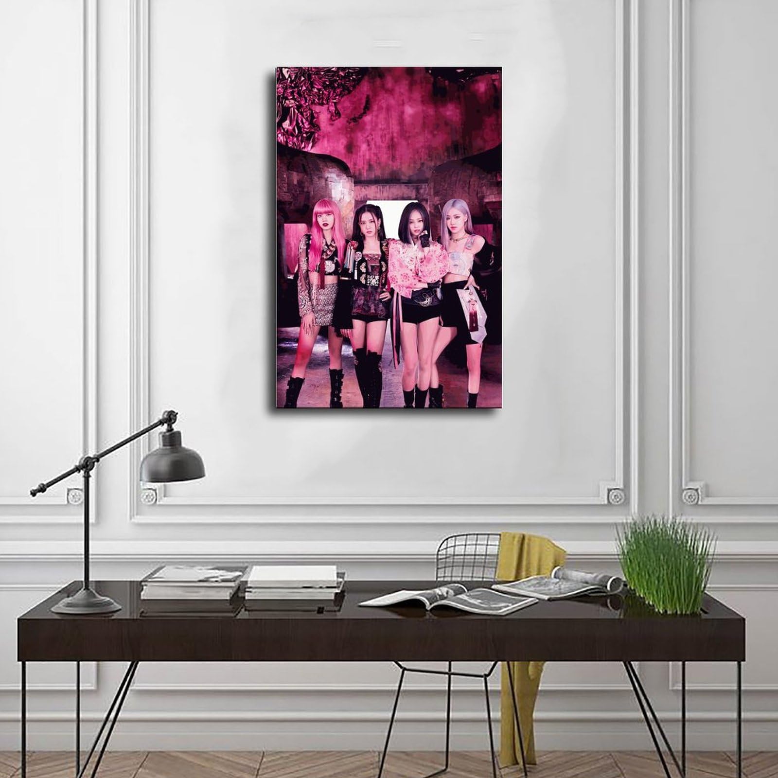 Poster Vintage Blackpink - Décoration Murale Kpop 30x45 Cm, Impression Toile Haute Qualité