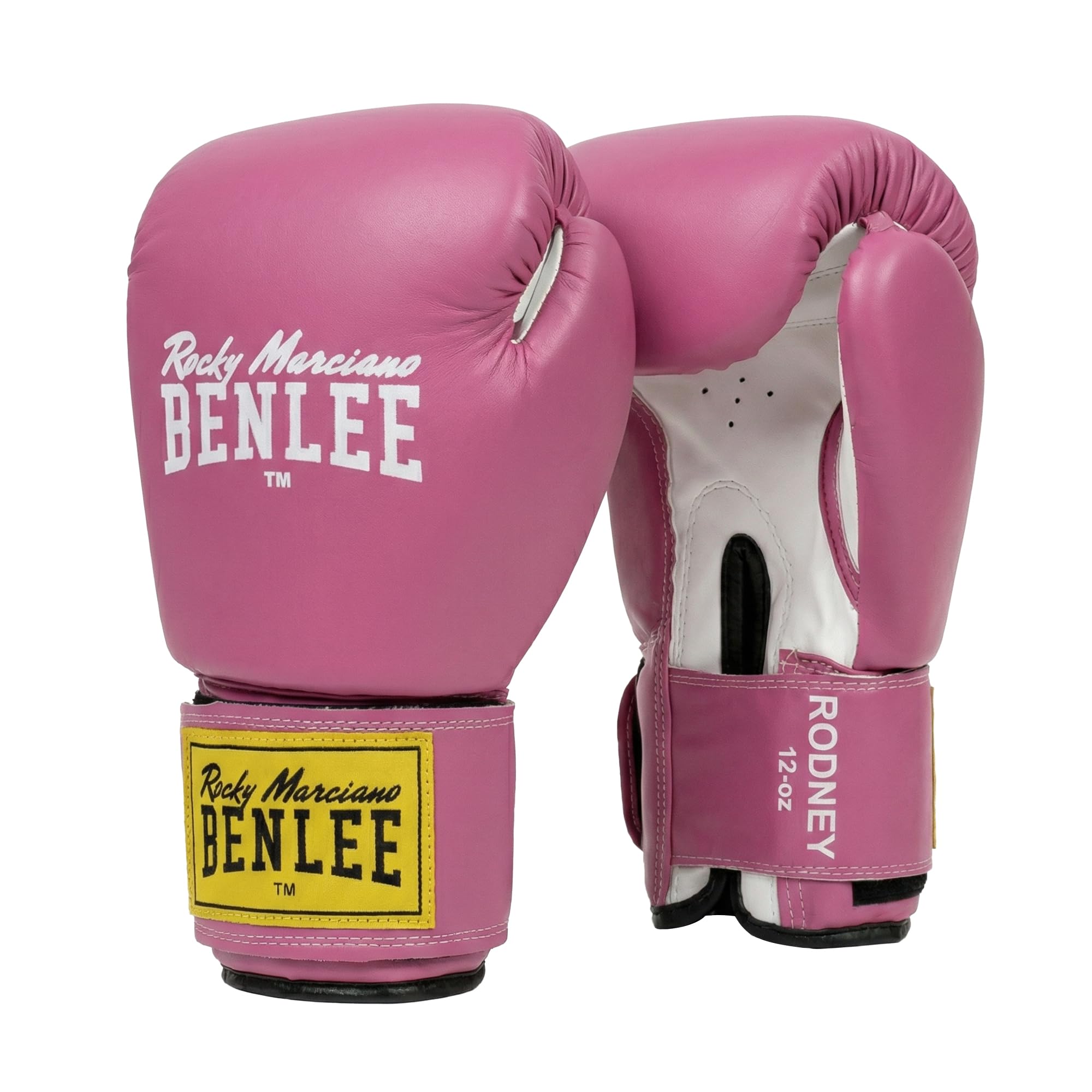 Ben Lee Rocky Marciano Unisex_Adult RODNEY Boxing Gloves, Pink/White, 10 oz