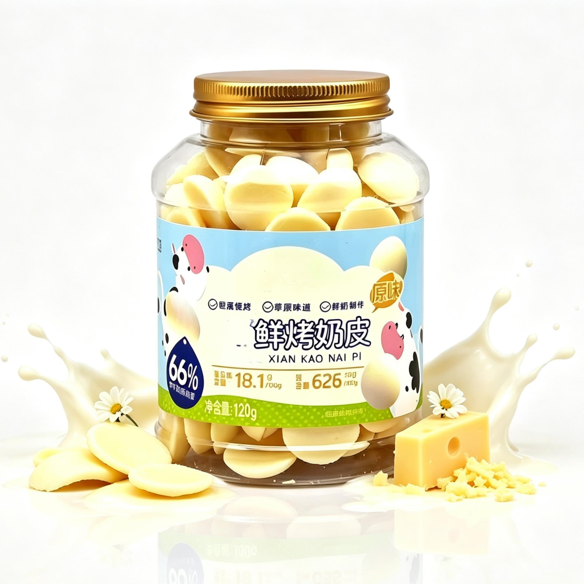 Oryginalne świeżo pieczone chipsy mleczne 120g, chrupiąca pieczona