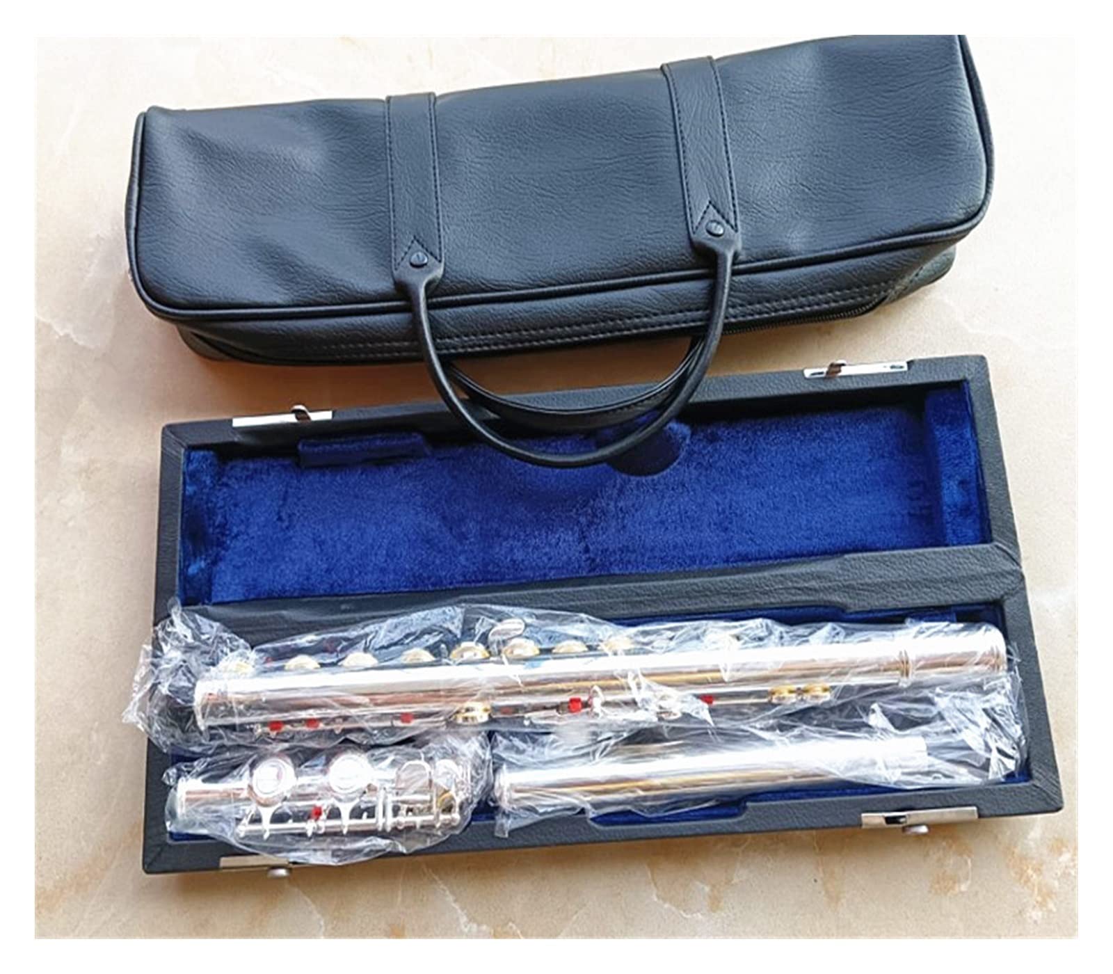 Amazon.co.jp: フルート楽器モデル シルバー 16穴 クローズドホール