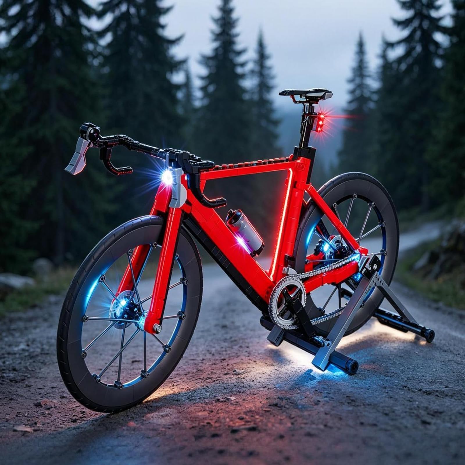 BRIKSMAX Zestaw oświetlenia 2.0 kompatybilny z klockami Lego Icons Road Bike 11380 – oryginalne zestawy oświetlenia LED (tylko akcesoria) do wyświetlacza, prezentów i kolekcjonerów