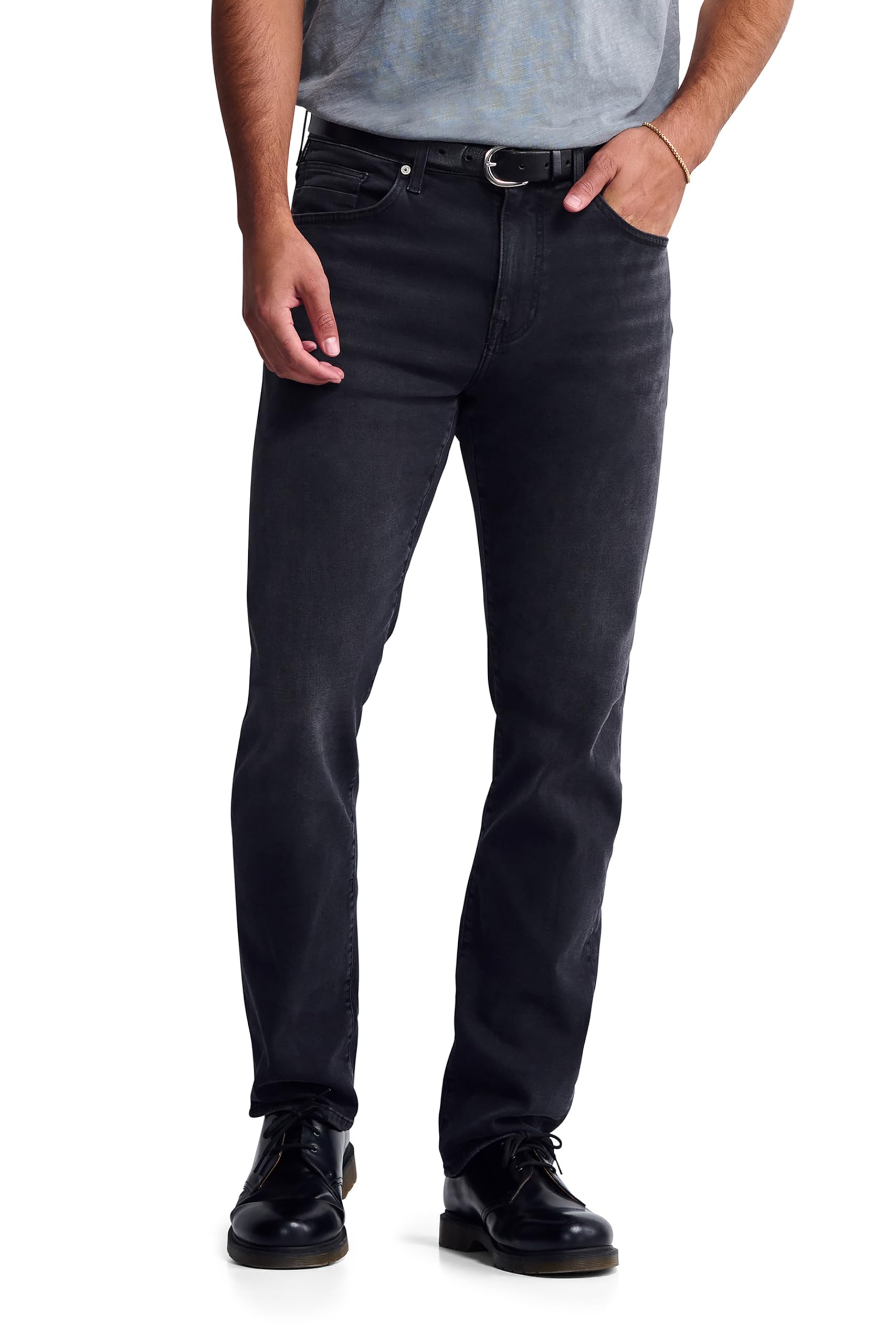 Bridge Men's Regular Rise Straight Leg Jeans 36W x 32L Smoke