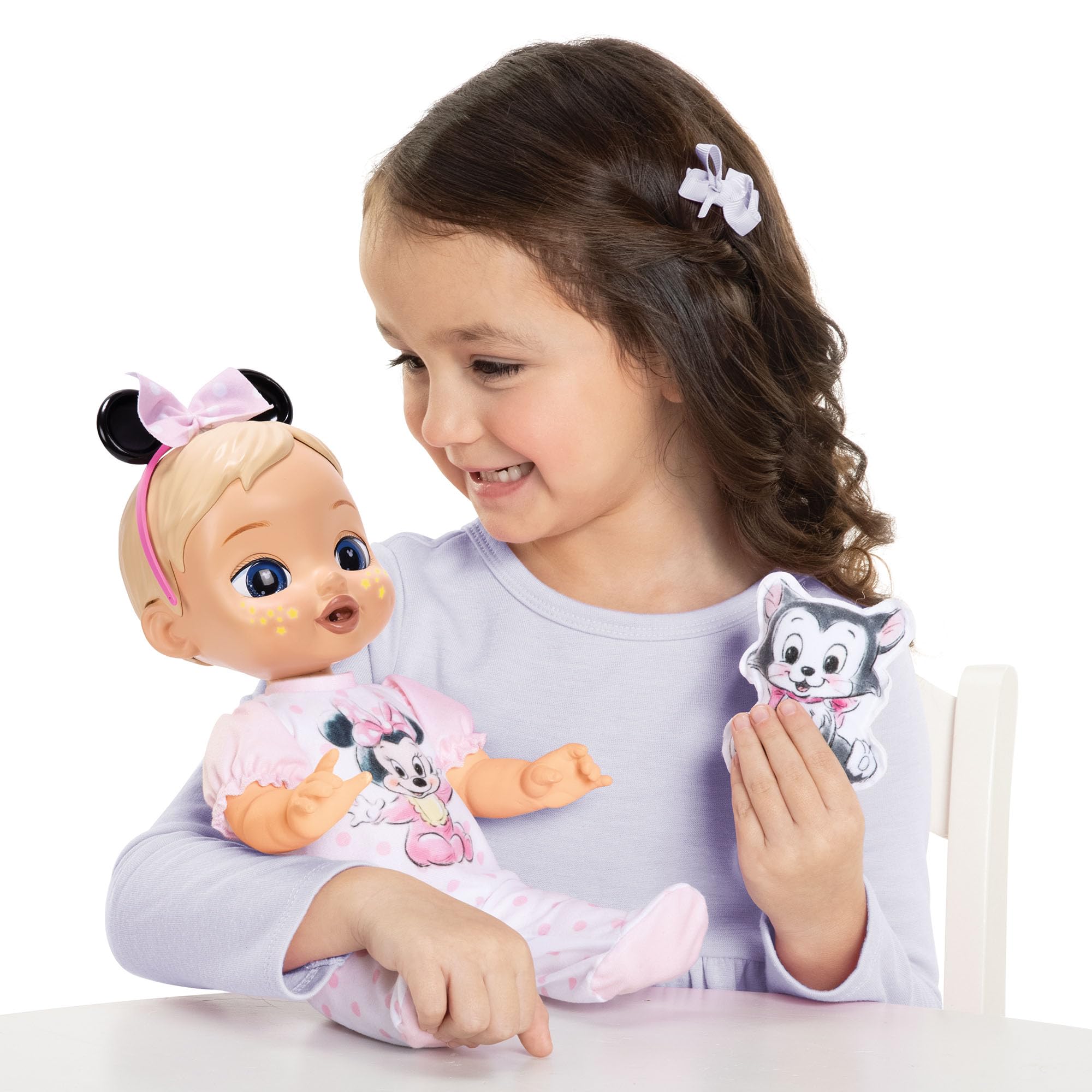 Disney Deluxe Feature Doll: Minnie - Blonde hair, niebieskie oczy