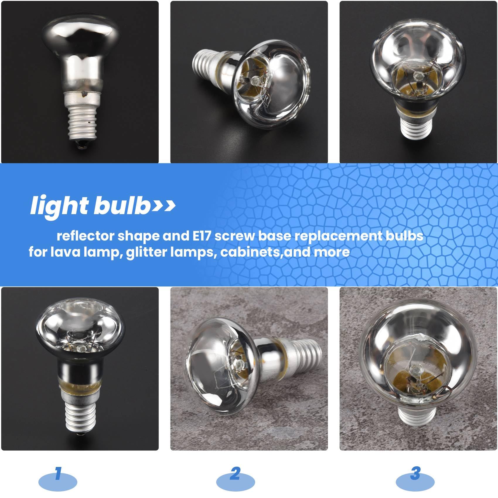 Edison Lampe ShuoHui R39 E14 30W Lava Lamp, Small Edison Screw, SES Reflector Lava Glühbirne Für Lavalampe