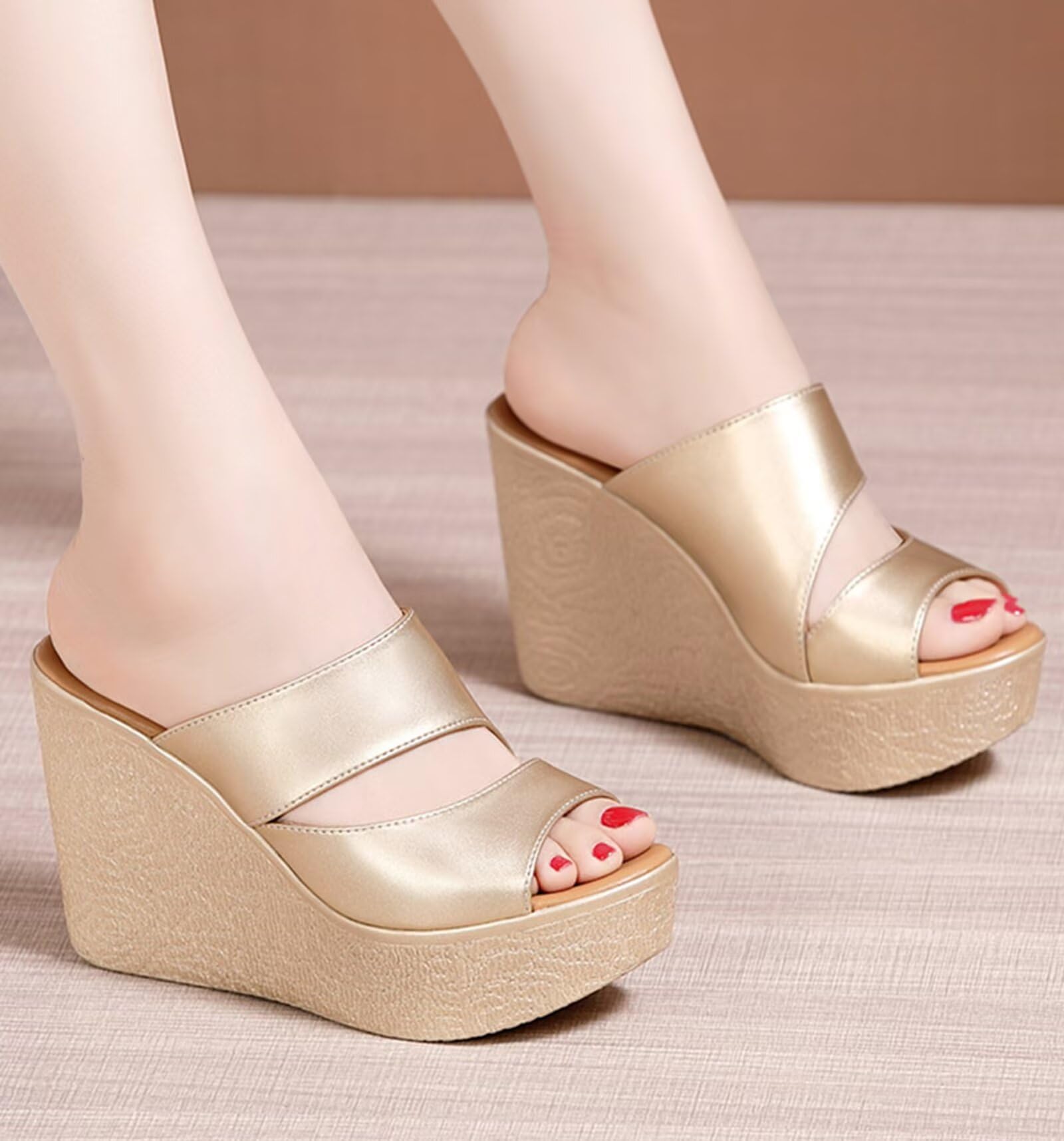 HNVAVQ Sandali Donna Comodi Zeppa con Plateau Scarpe Estivi Tacco Alto 11CM