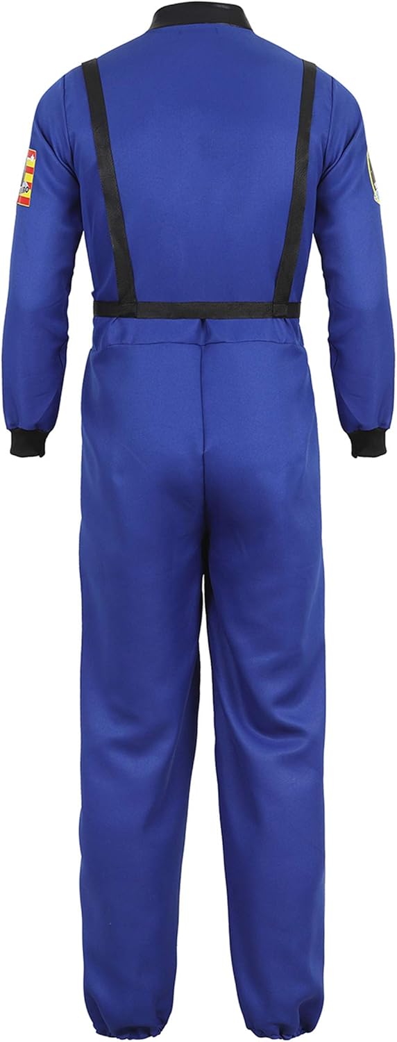 Zhitunemi Mens Astronaut Costume Adult: Mens Halloween Costumes for 2025 Space Suit - Flight Costume Parties Ideas Astronaut - Image 2