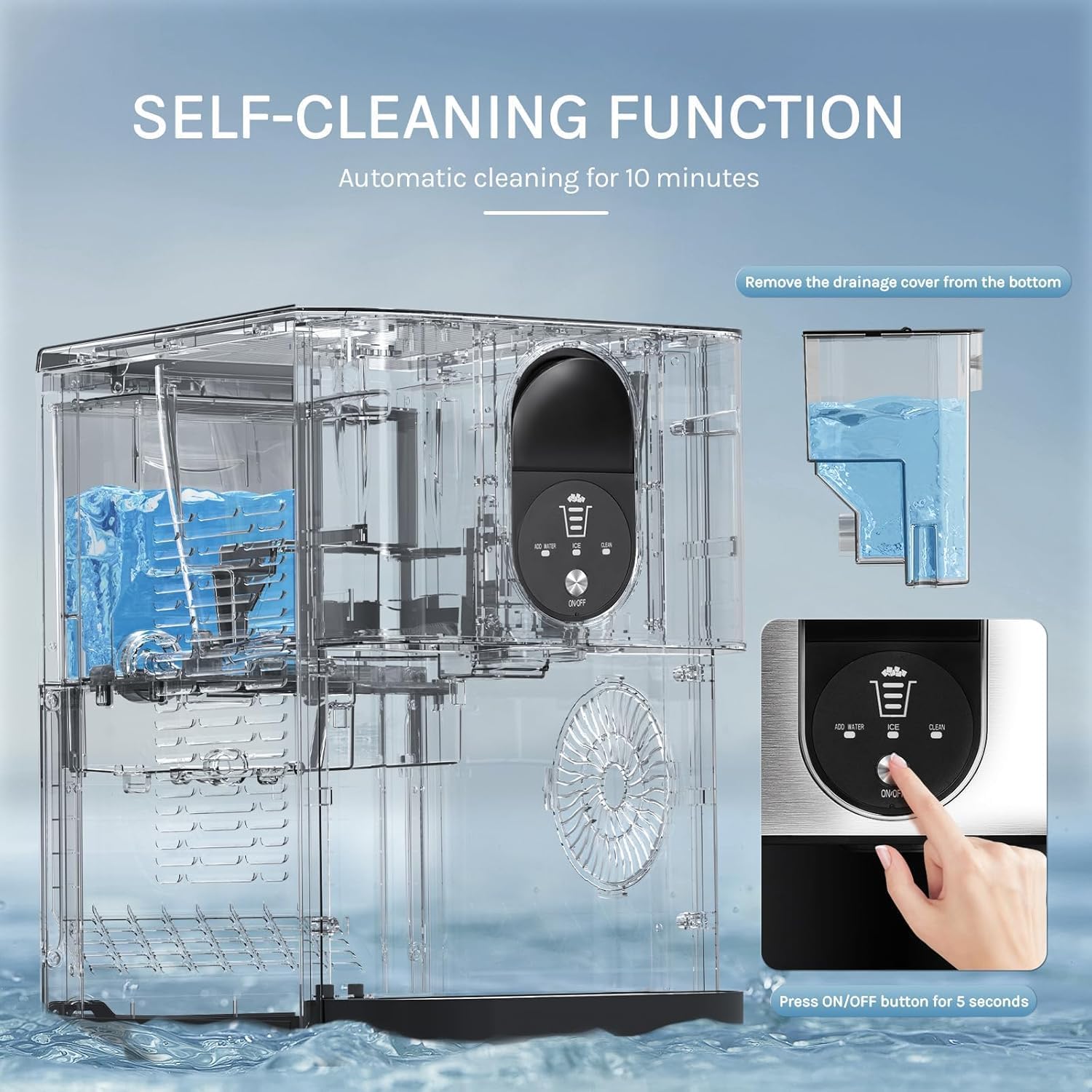 Electactic Ice Maker self-cleaning function