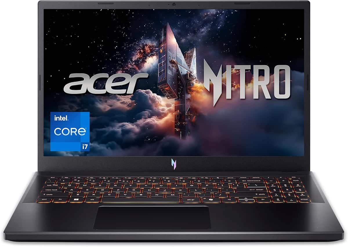 Acer Nitro V Gaming Laptop | Intel Core i7-13620H Processor | NVIDIA GeForce RTX 4050 Laptop GPU | 15.6&#34; FHD IPS 165Hz Display | 16GB DDR5 | 1TB Gen 4 SSD | Wi-Fi 6 | Backlit KB | ANV15-52-76NK