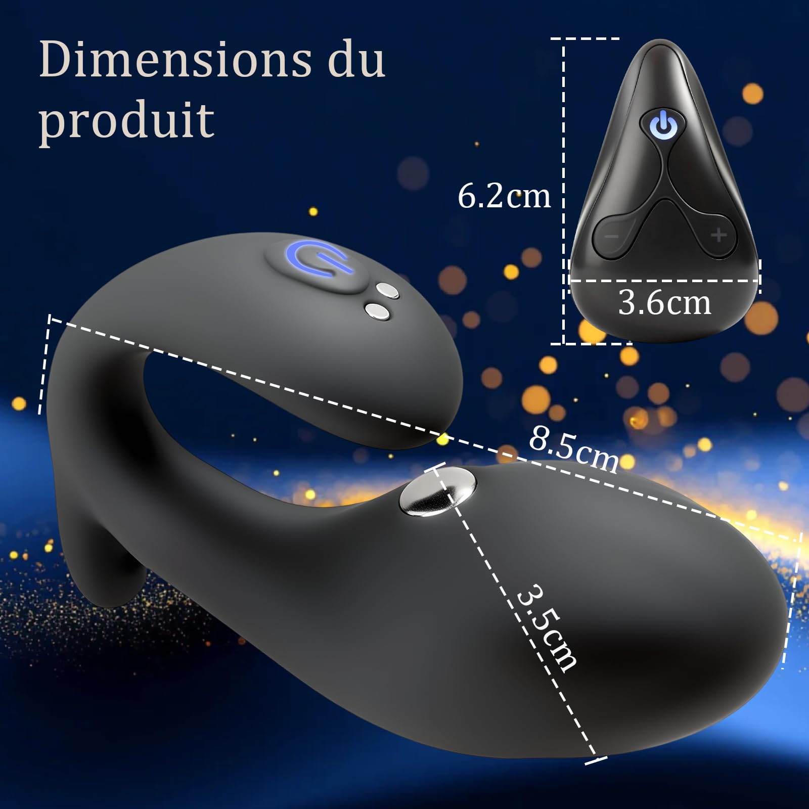 Plug Anal Électrique Electro-stimulation Plugs Anals avec Vibration Stimulateur Prostate Vibromasseurs Anals et Périnéens 7 Modes D'électrostimulation 12 Modes de Vibration avec Télécommande Sex Toys