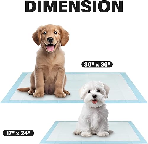 Miniatura 6 de BV Almohadillas XXL para cachorros, tamaño XXL, a prueba de fugas, de 30 x 36 pulgadas 20 unidades, ultra absorbentes, almohadillas para orina de