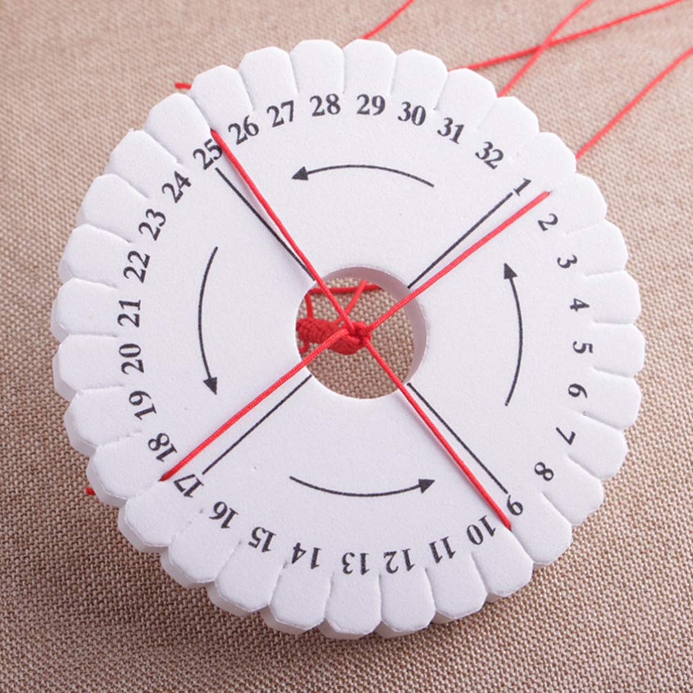 HEALLILY 4pcs Square Rope Braiding Device Hand Rope Device Beaded Bobbin Knitting Tool DIY Bracelet Braiding Board Used for Craft Rope Weaving