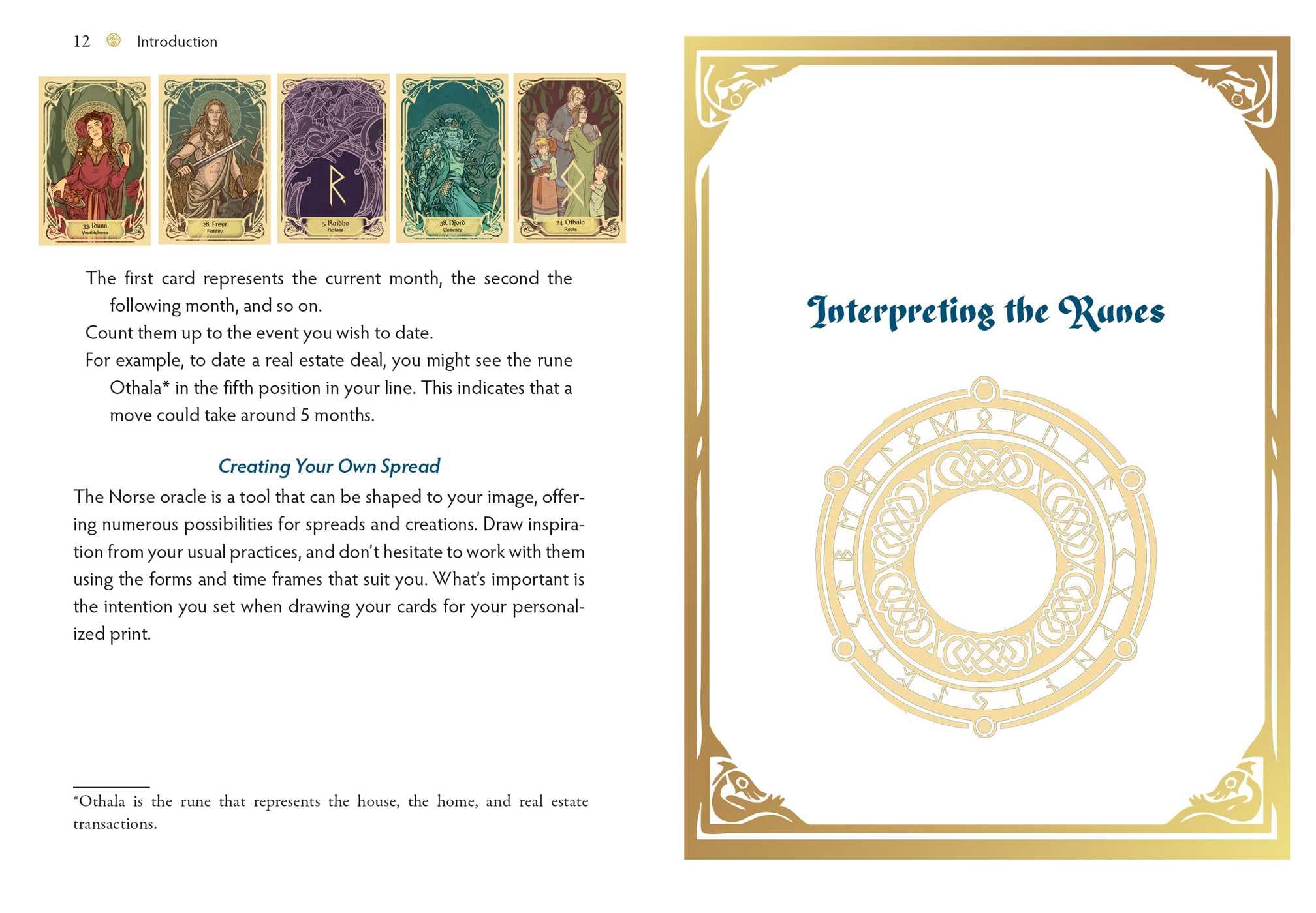 Runes and the Gods Oracle: 50 Cards and Guidebook