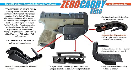 Miniatura 2 de Se adapta a STOEGER STR-9MC Zero Carry Elite IWB Holster 4 de transporte oculto. Delgado como tu pistola. Invisible, cómodo y seguro. Retención