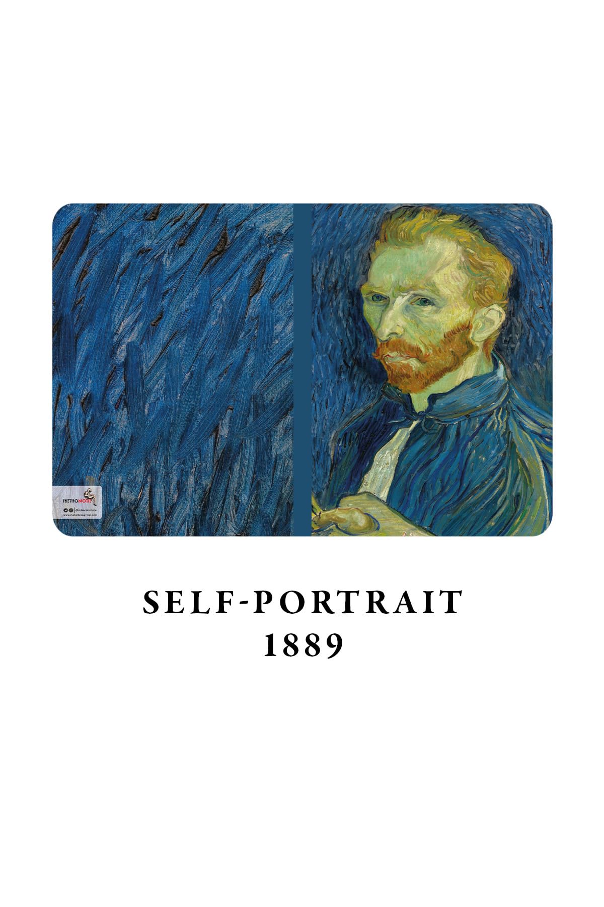 Retronote Van Gogh 4'lü Defter Seti 4, Self-portrait Series I, Çizgisiz, 48 Sayfa, 10.5x14cm