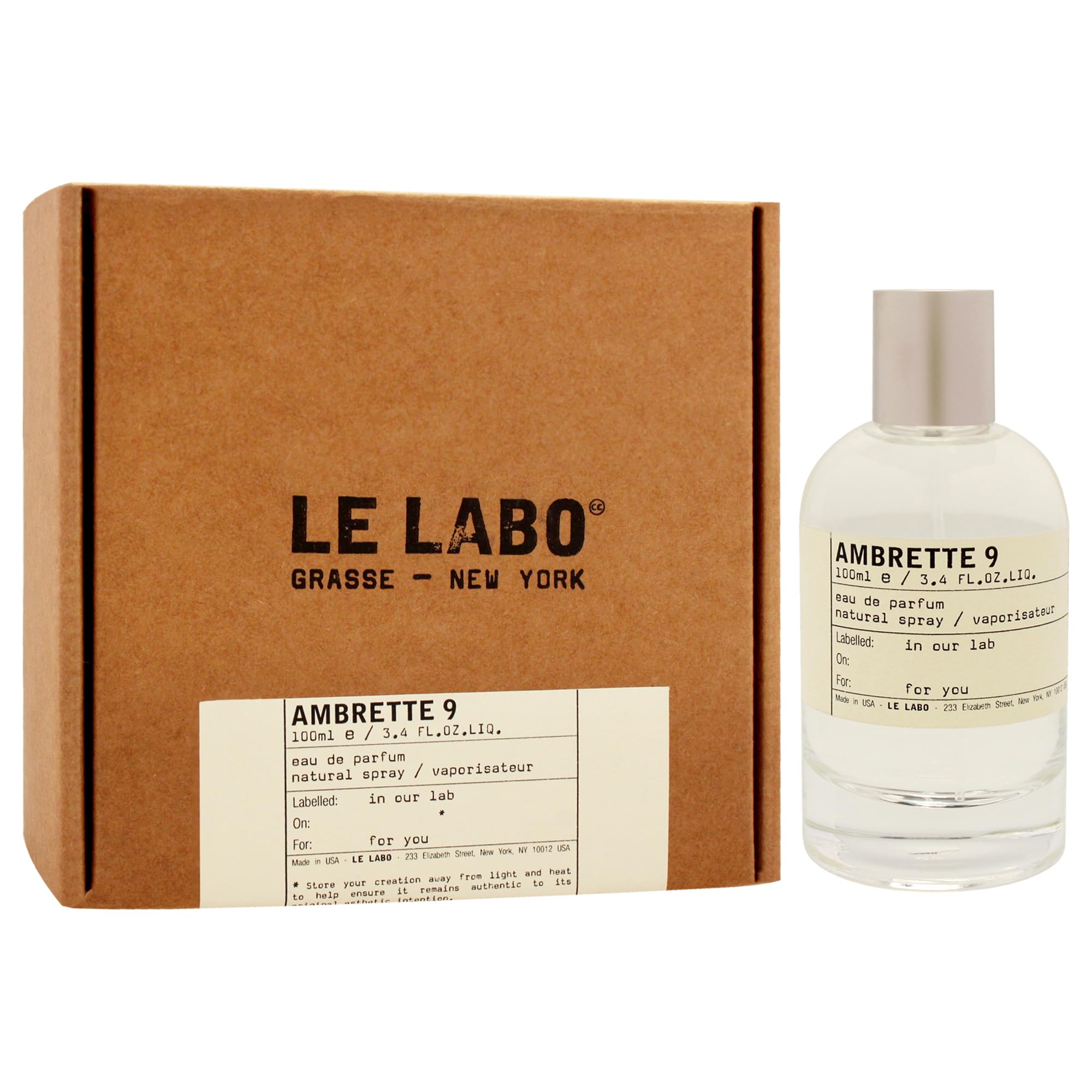 Amazon.com : Le Labo Ambrette 9 for Unisex - 3.4 oz EDP Spray 