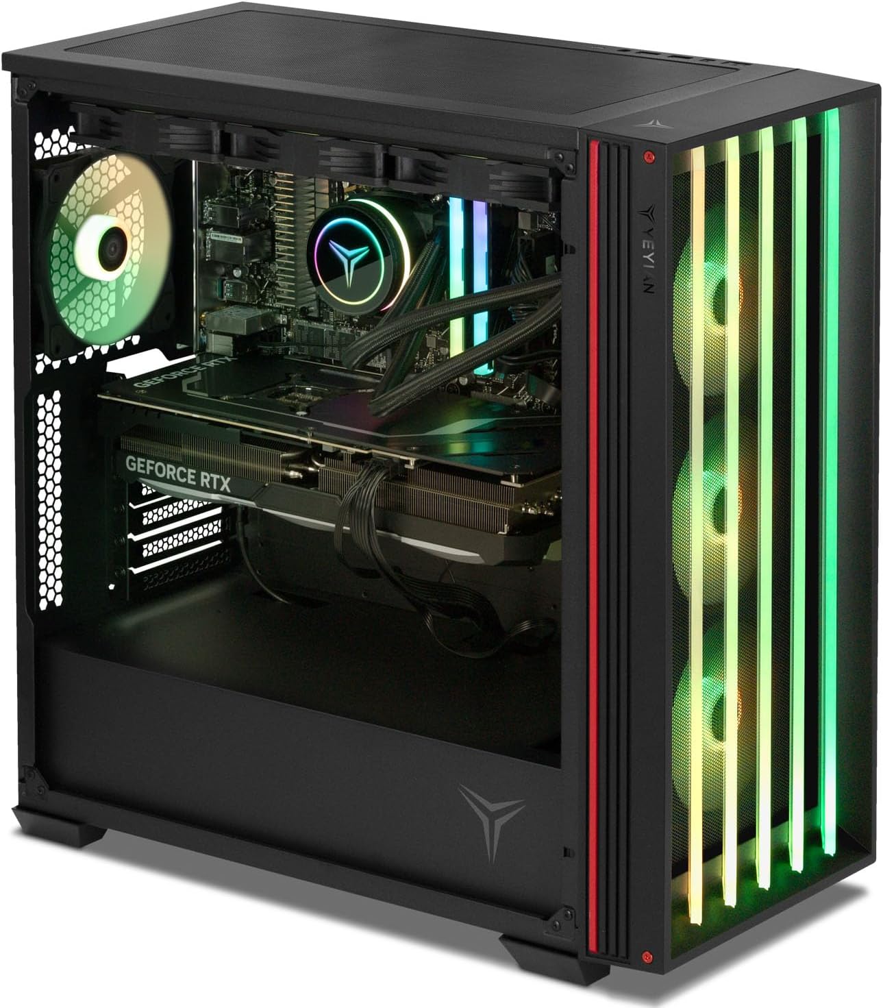 YEYIAN Mirage S Gaming PC Desktop Intel Core Ultra 9 285K 5.7GHz, RTX 5080 16GB GDDR7, 32GB DDR5 6000, 2TB NVMe Gen4 SSD, Z890 MB, AIO 360mm, 850W 80+ Gold, Win 11 Home