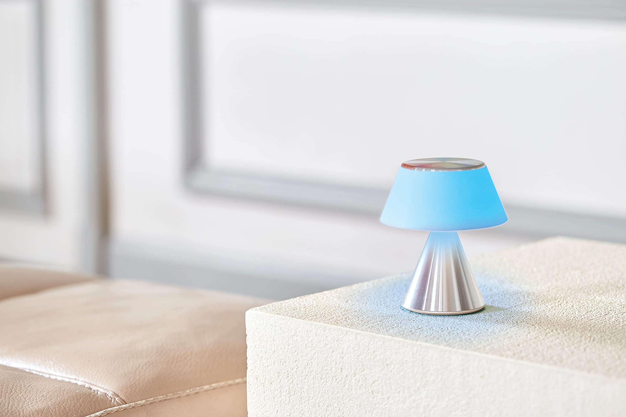 Lexon LUMA S Touch Bedside Lamp, Wireless Night Light with Adjustable Brightness and Multi-Lamp Synchronization, 9 LED Colors - Image 4