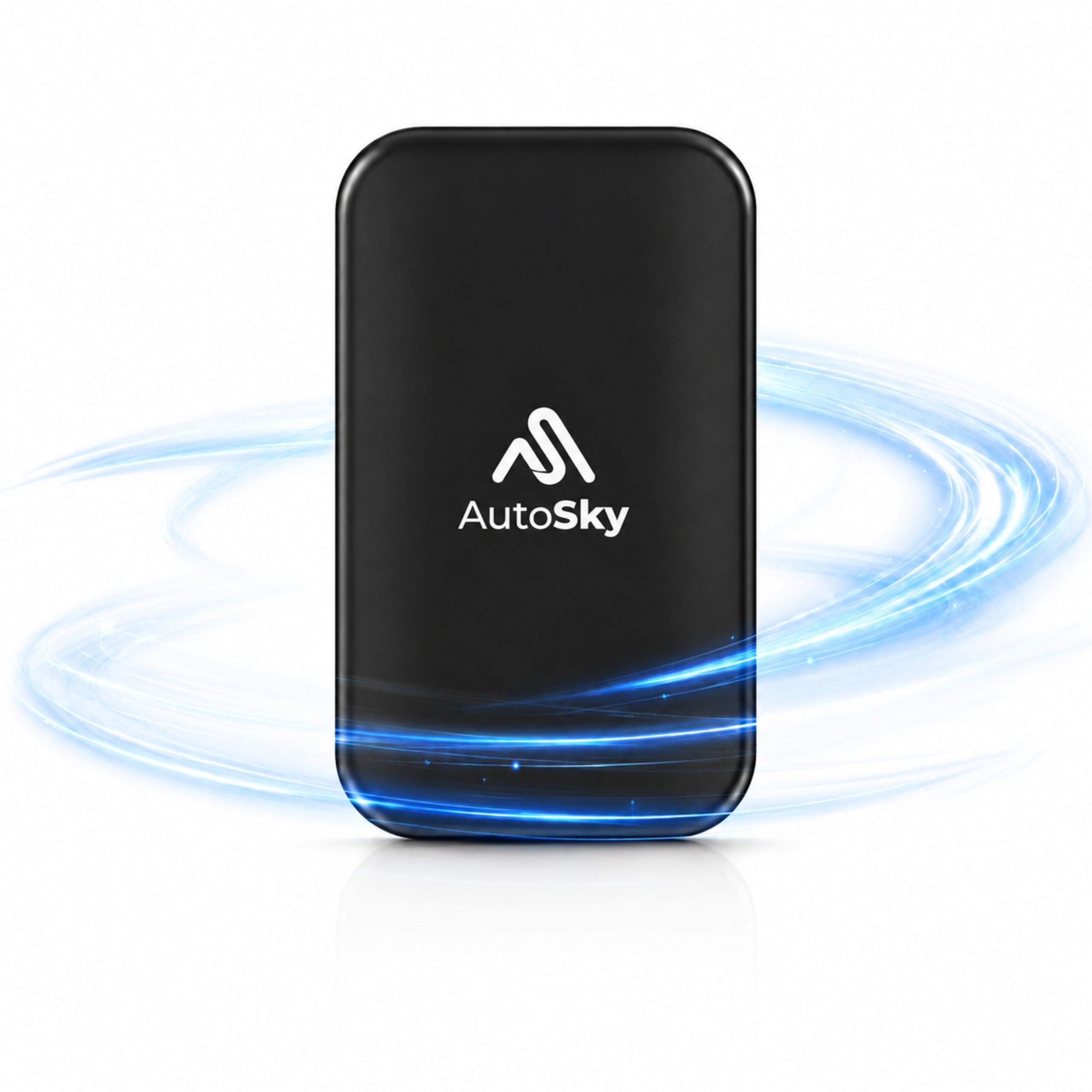 AutoSky CarPlay inalámbrico y Android Auto AI Box Lite Plus 2.0 para Coches CarPlay con Cable de fábrica 2024, Compatible con Netflix y Youtube, Go Wireless CarPlay y Android Auto. Requiere CarPlay