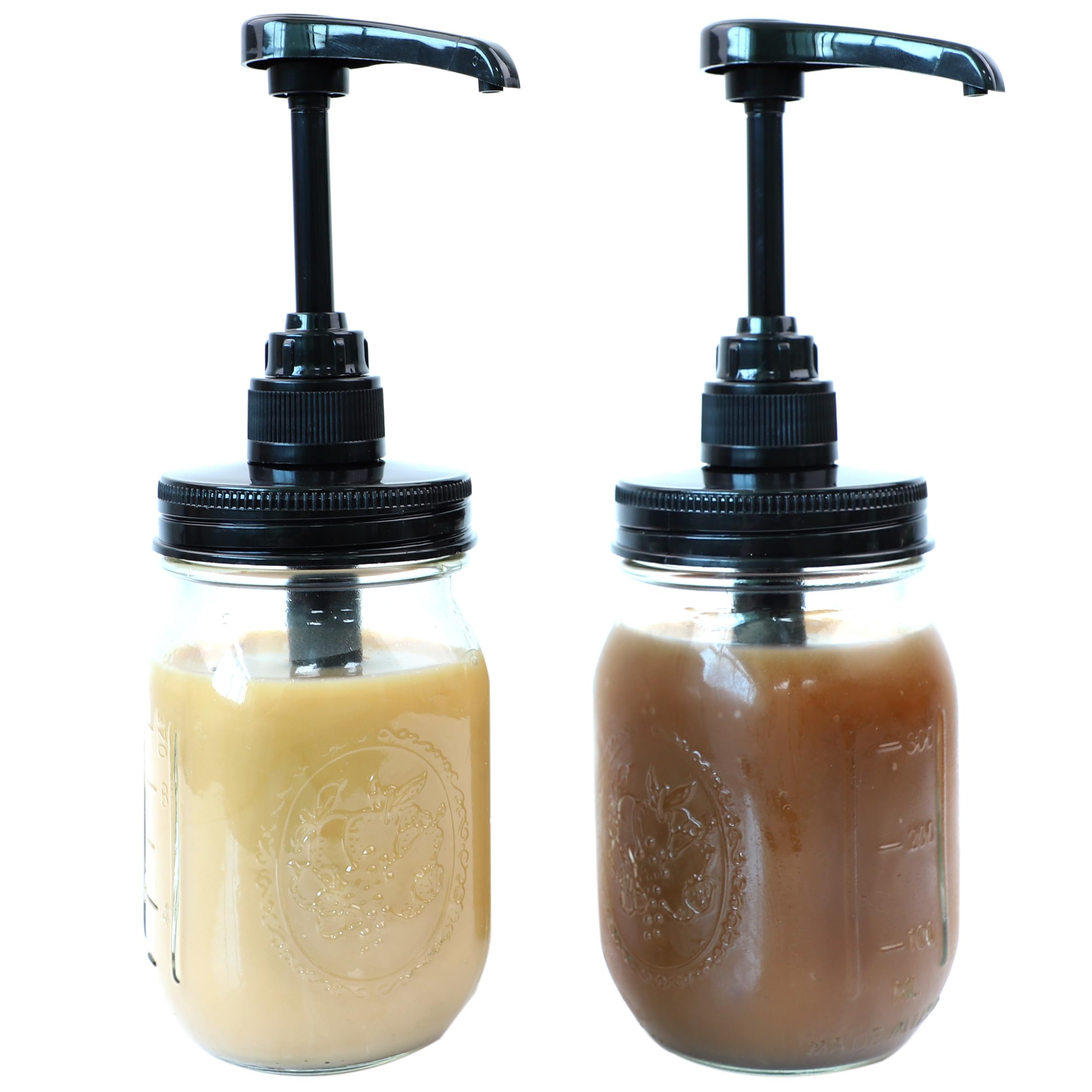 Pompe Distributeur Pour Pots Mason - Acier Inoxydable, étanche, Pour Miel, Sirop, Vinaigrette, Réutilisable - 8