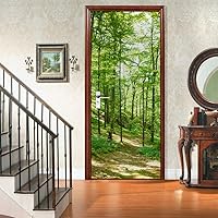 Vista 121 de 3D Pegatina de pared adhesiva para puerta - Poster de película de escaleras antiguas Premium PVC impermeable para pared de dormitorio y sala