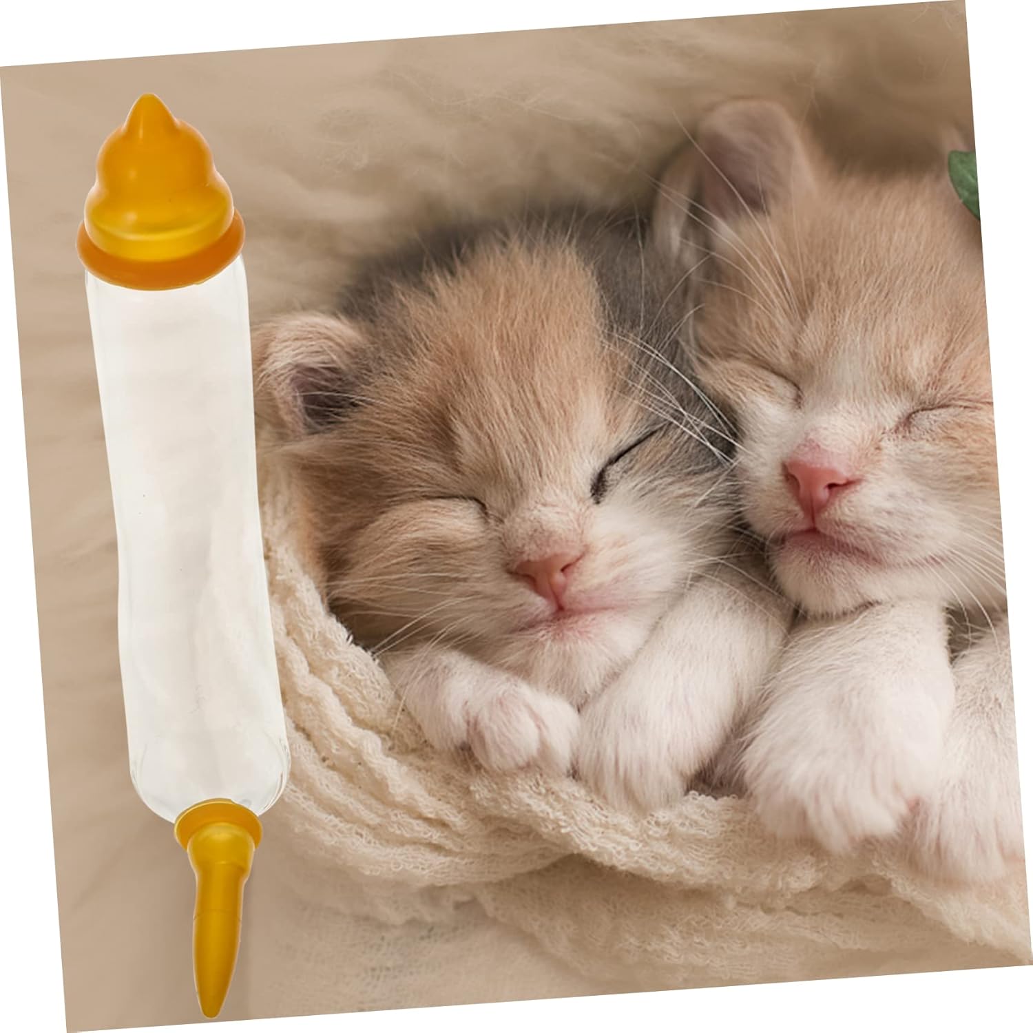 4sets Feeder Kitten Puppy Feeding Tube Pet Pacifier Kitten Milk Feeding Tool Lightweight and Portable for Cats