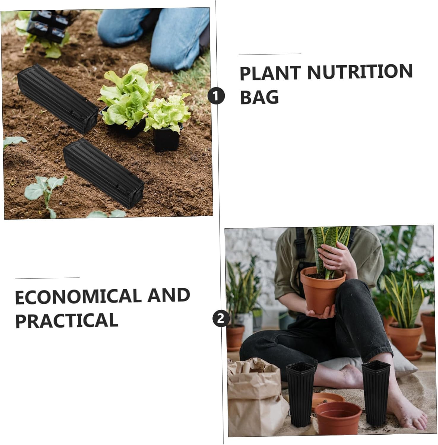 50pcs Bags Grow Bags for Trees Vegetables and Fruits Lightweight and Easy to Use