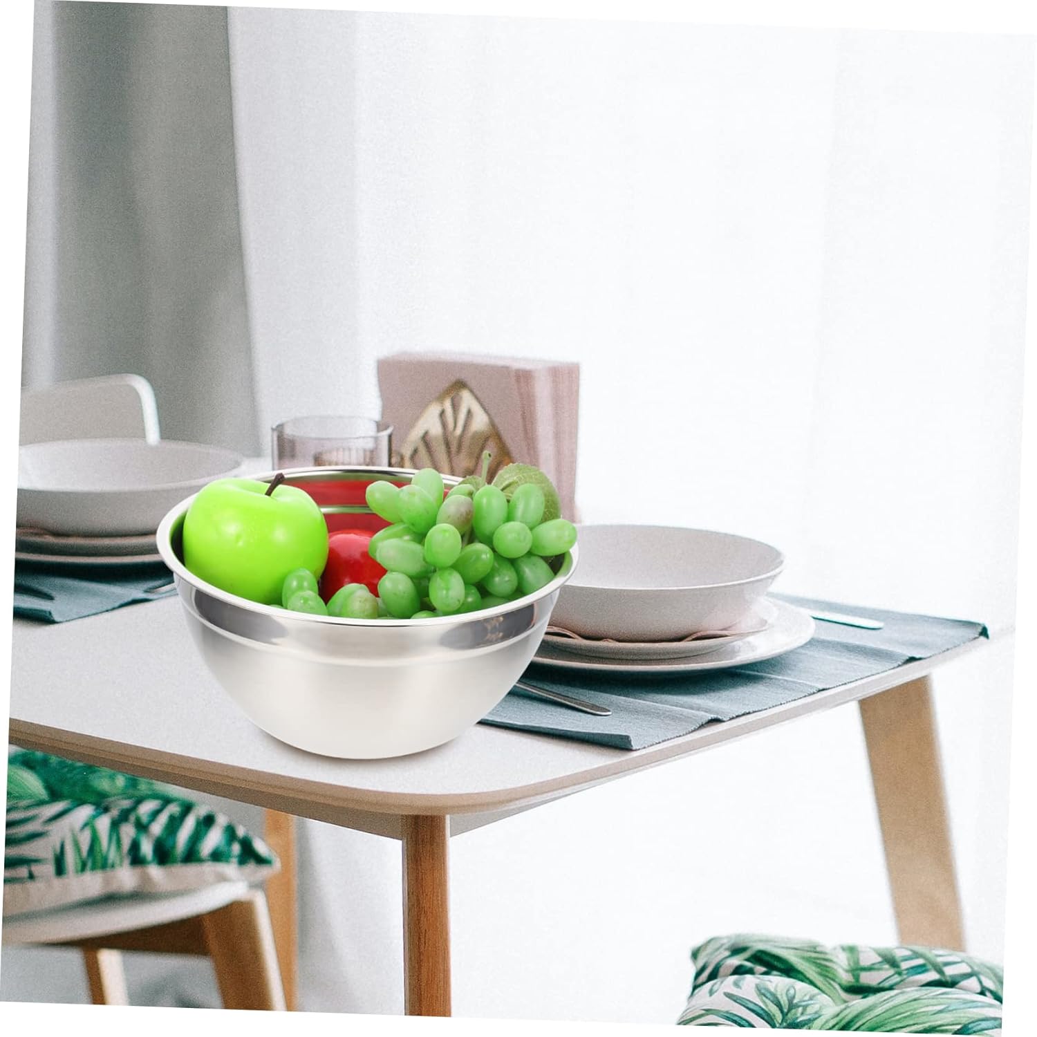PRETYZOOM Mixing Bowl Set Salad Bowls with Lids 4pcs Fruit Storage Bowl Kitchen Tableware