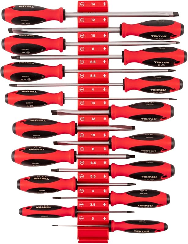 TEKTON Slotted Screwdriver Set, 16-Piece | DWS90109