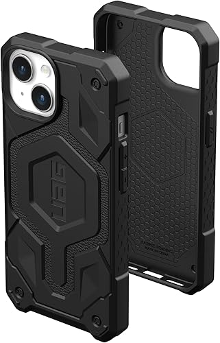 Miniatura 1 de URBAN ARMOR GEAR UAG - Funda compatible con iPhone 15 de 6.1 pulgadas, Monarch Pro color negro, imán integrado compatible con carga MagSafe, funda