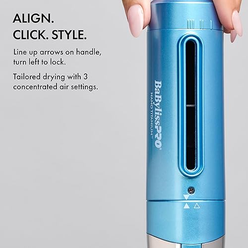 Miniatura 7 de StyleSwitch Ionic Multi-Styler, Air Styler and Hair Dryer, Lightweight Hot Air Brush with 5 Attachments, Automatic Dual Voltage
