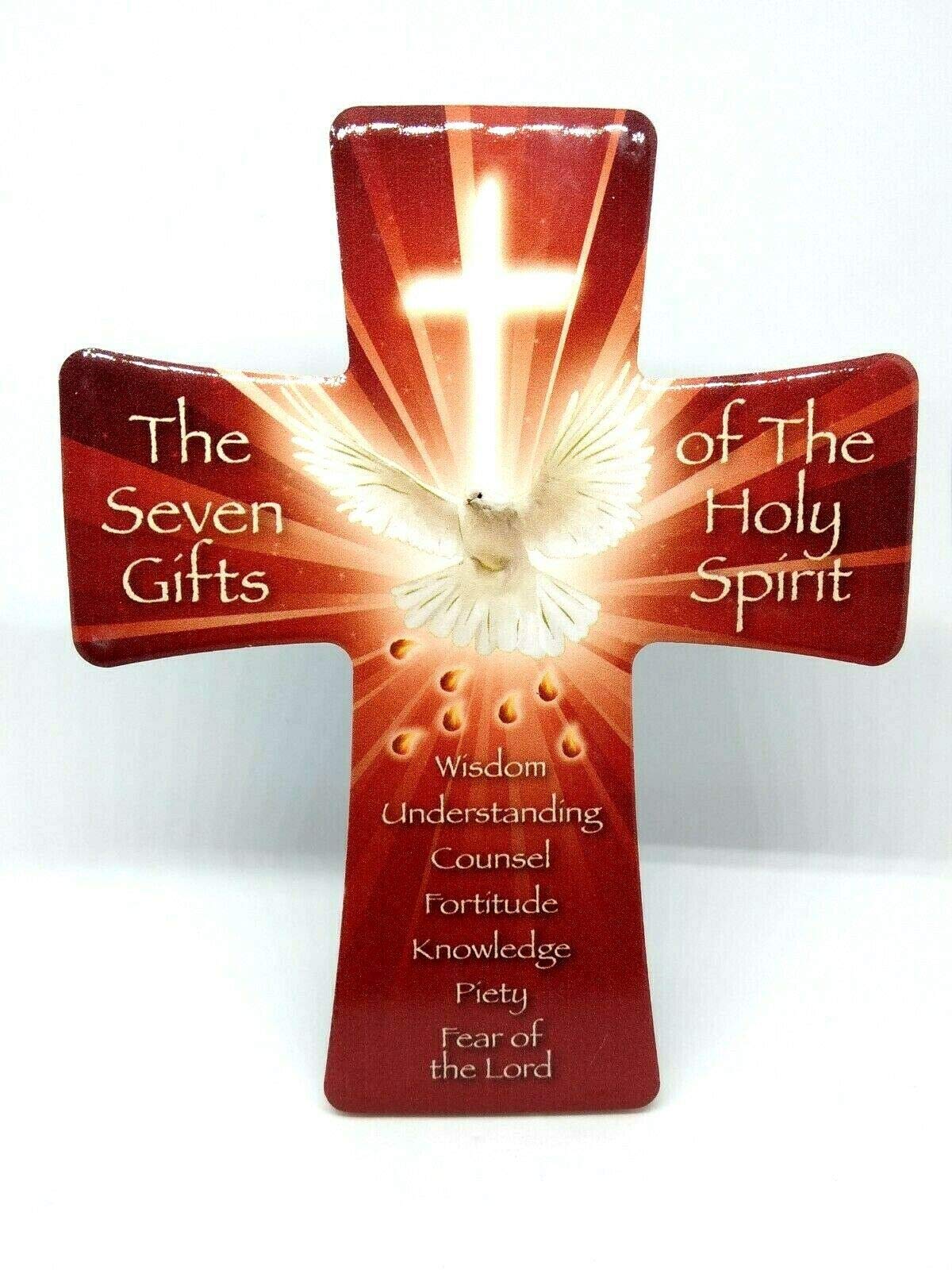 Cbc Gifts Of The Holy Spirit Decorative Ceramic Cross