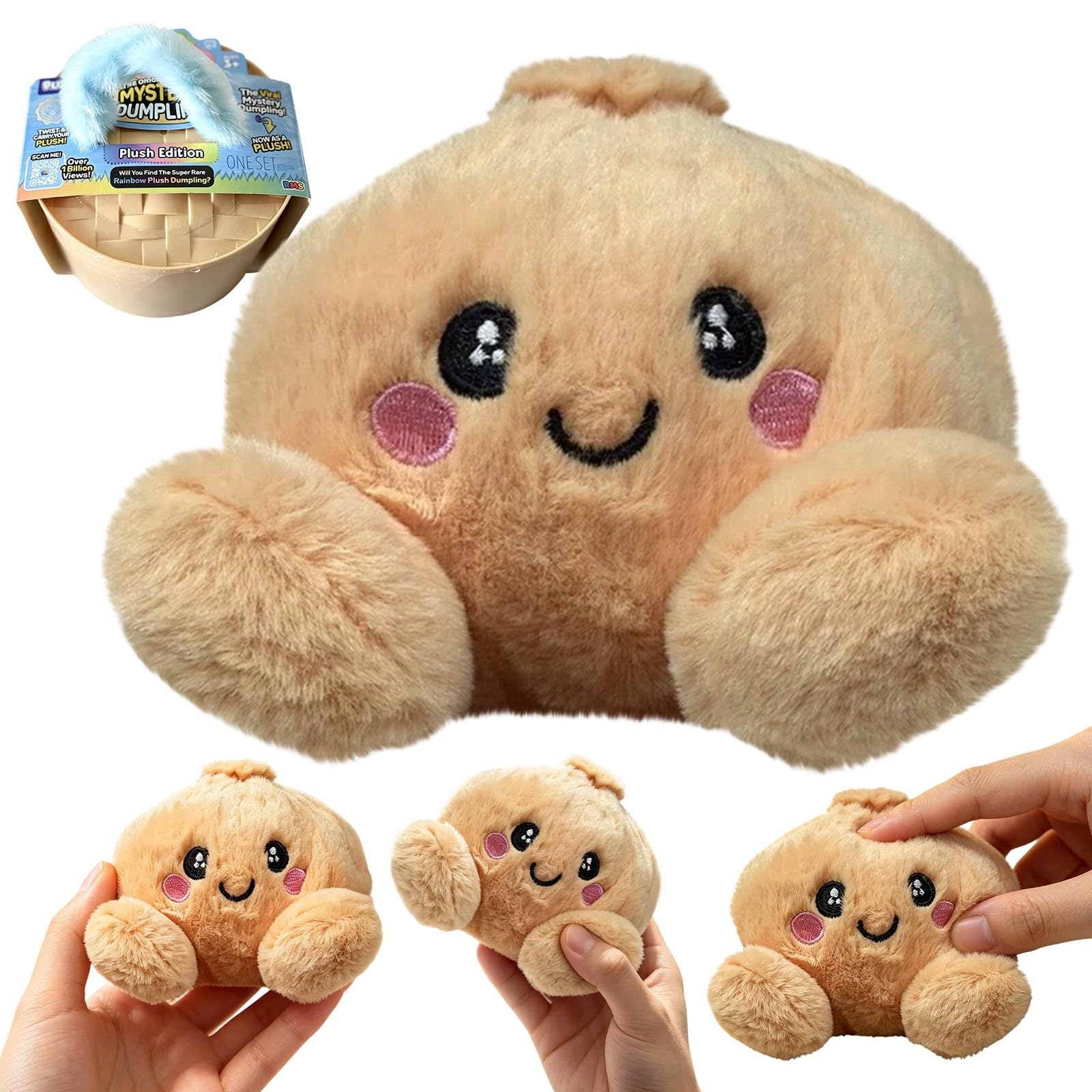 Giant Dumpling Squishy Adult Fidget Toys Golden Gold Jumbo Dumpling Squishy Cute Plush Stuffed Pillow Home Decor Stress Squeeze Toy Soft Stretch Decompression Fidget Toy Adults Anxiety Relief (1KH)