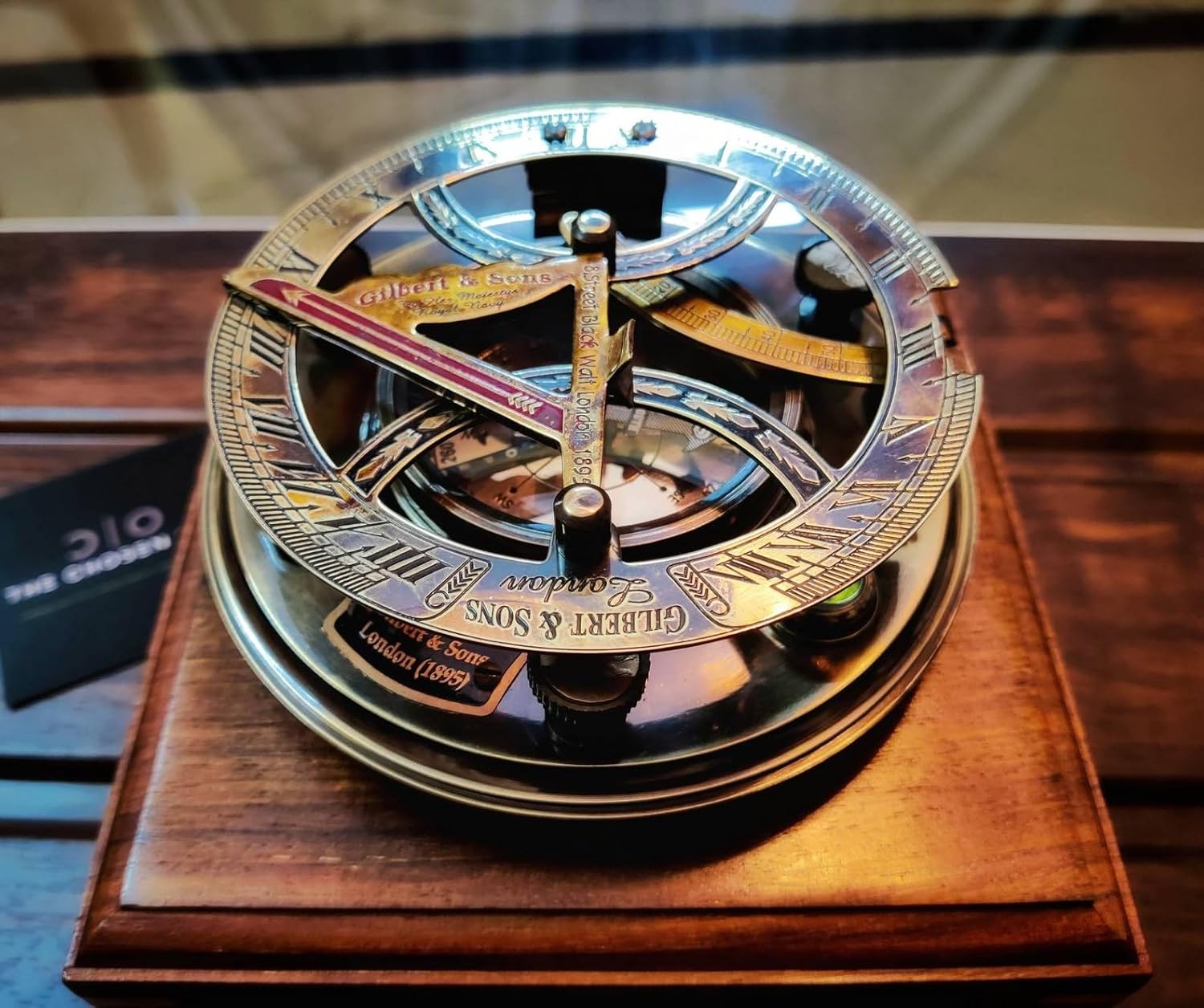 Brass Compass, Engraved Brass Compass, Keepsake Gift for Men, Gift for Husband, Gift for dad 3 Inch with Wooden Box