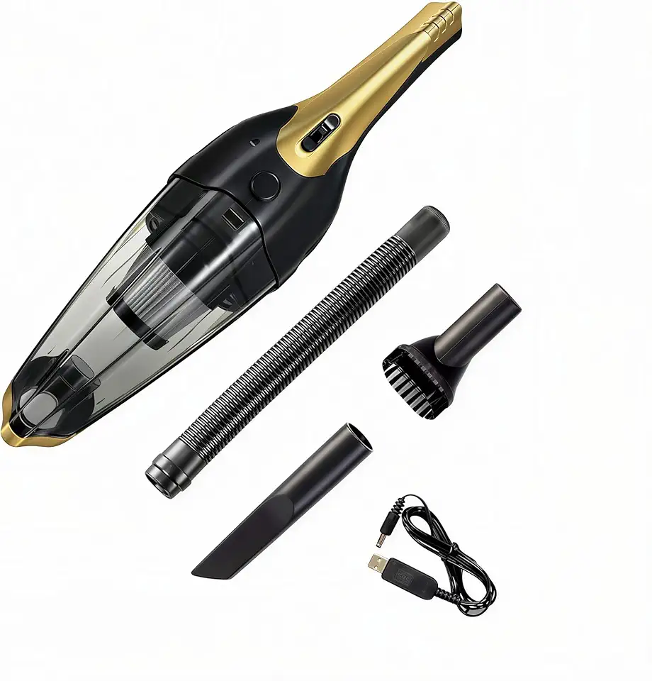 Aspirador De Pó E Agua Portatil Sem Fio Turbo Potente Luxo Dourado-escuro 127/220v