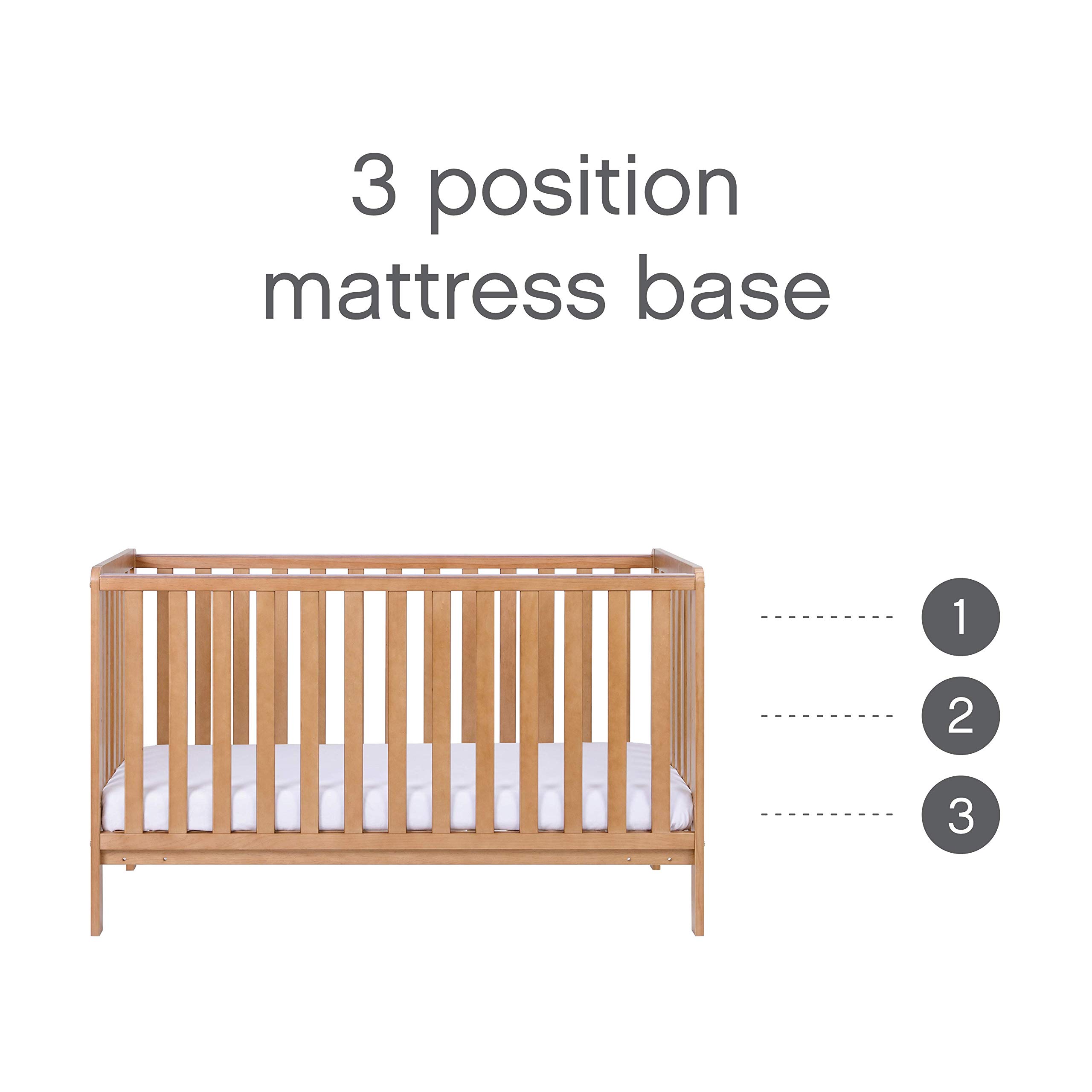 Buy Malmo Wooden Cot Bed & Cot Top Changer (Tutti Bambini) 3 in 1