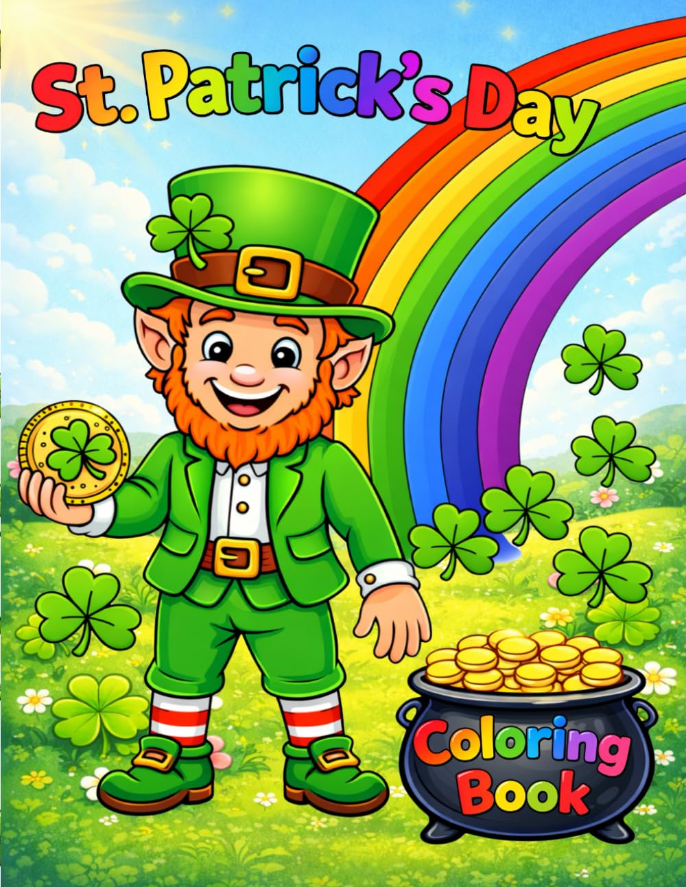 St. Patrick’s Day Coloring Book for Kids Ages 6-12: A Fun and Easy St. Patrick’s Day Coloring Book